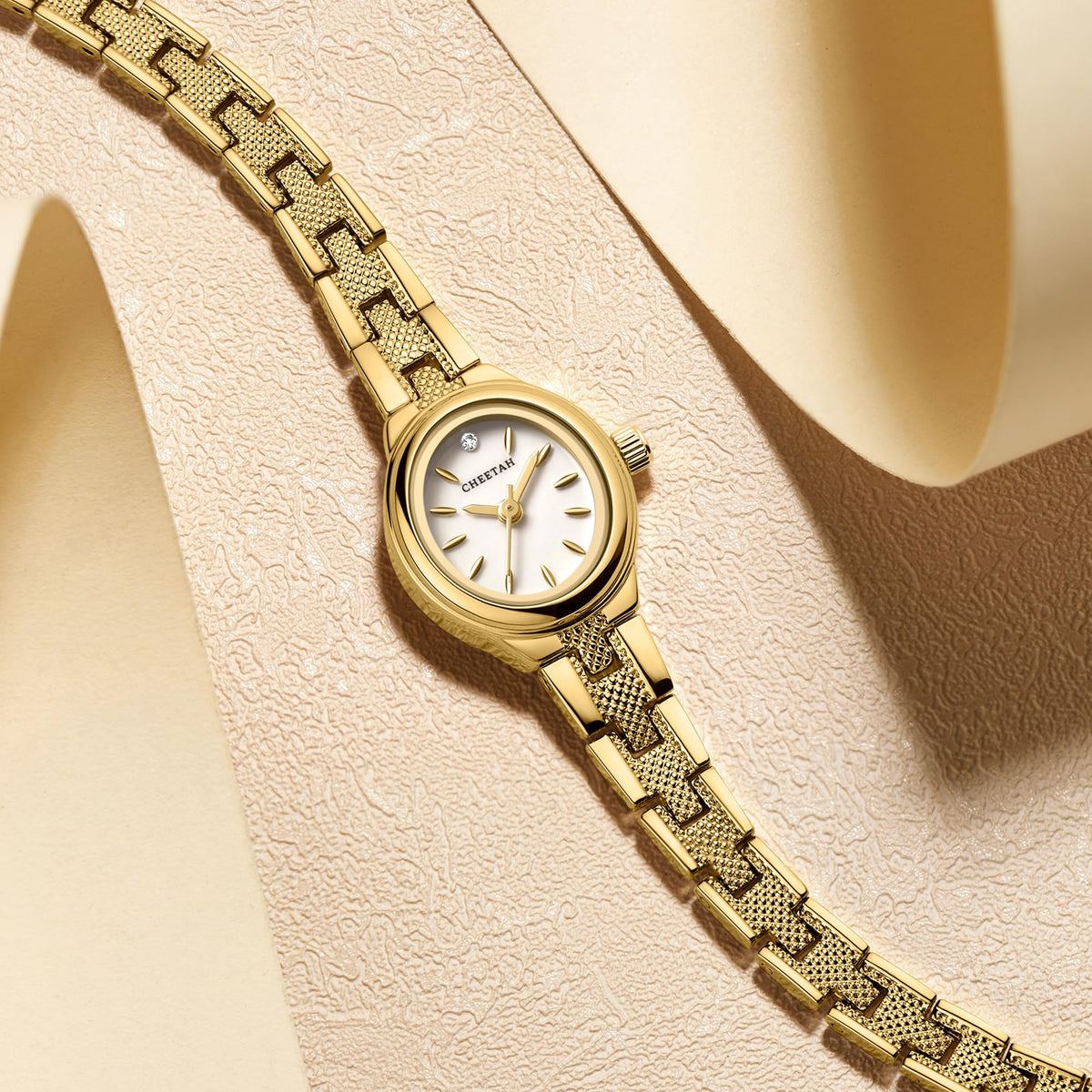 CHEETAH Women s Gold Dainty Watch with Classic Retro - CHEETAH Official Imagery - 5
