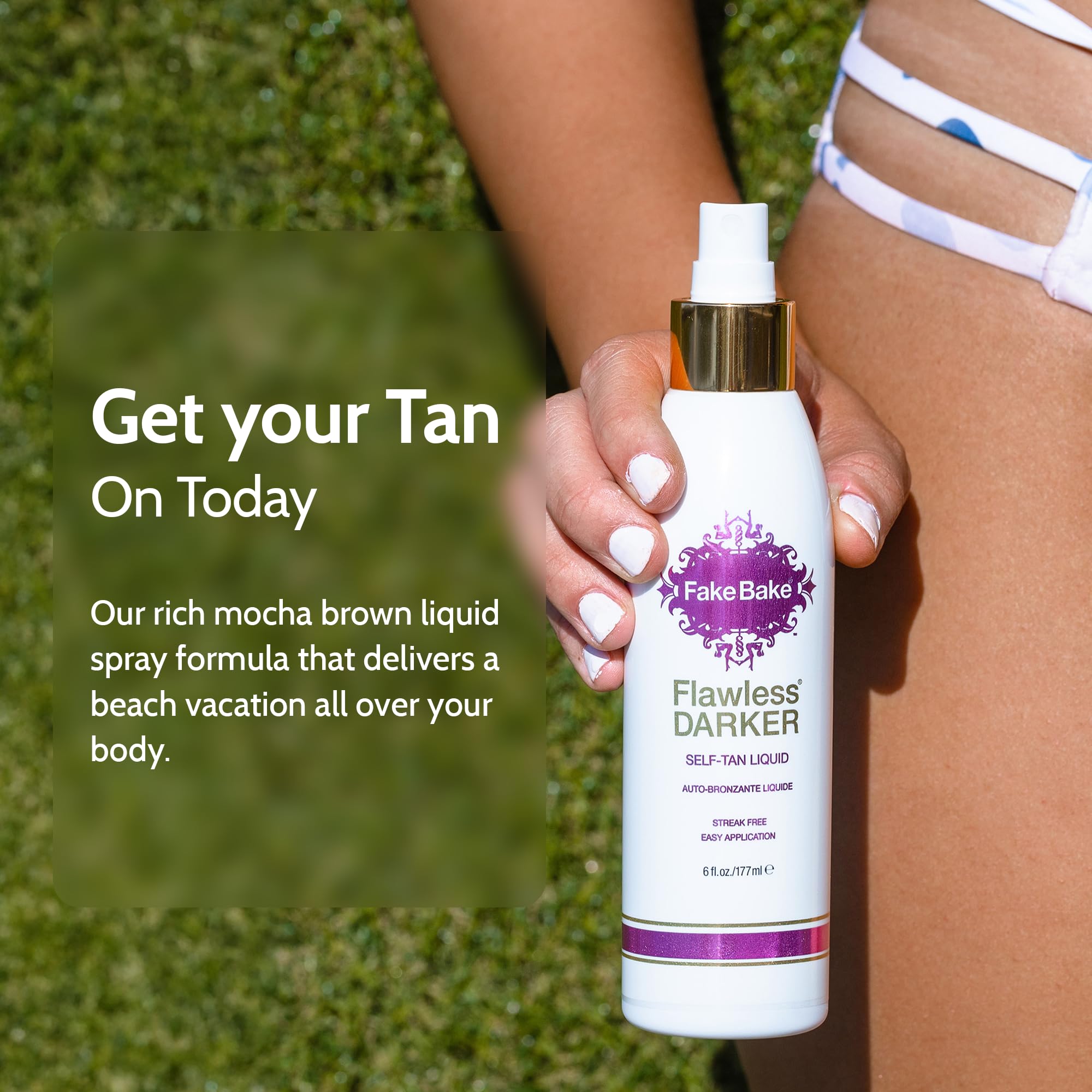 Fake Bake Flawless Self Tanner Liquid | Long Lasting Fake Tan | 6 Oz - Fake Bake Official Product View 3