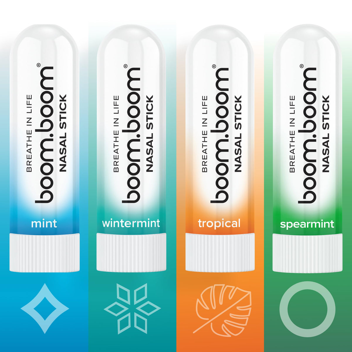 BoomBoom Nasal Stick Essential Oils Menthol Inhaler Variety - BoomBoom Official Imagery - 5