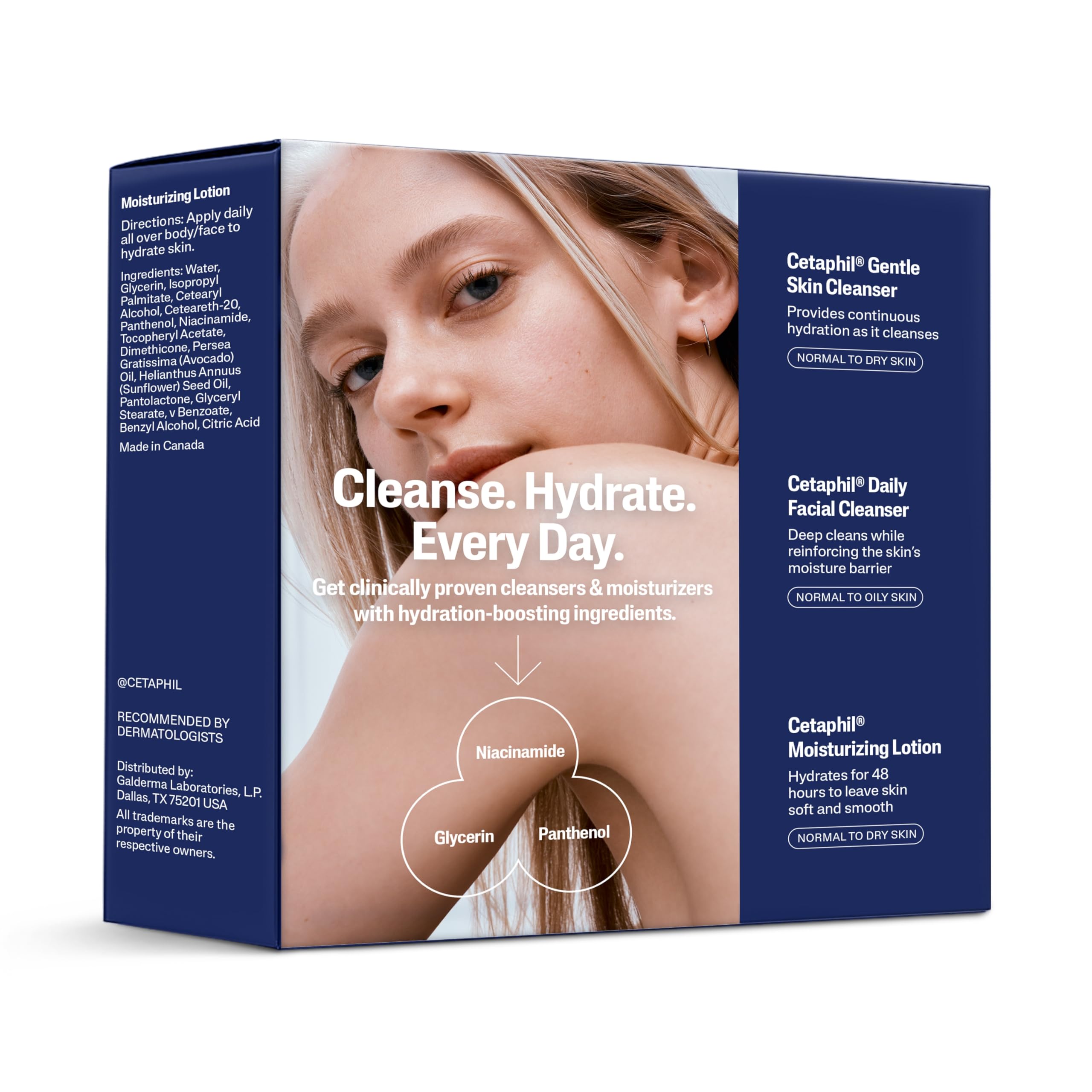 Cetaphil Sensitive Skin Gift Set, Gentle Cleanser &amp; - Cetaphil