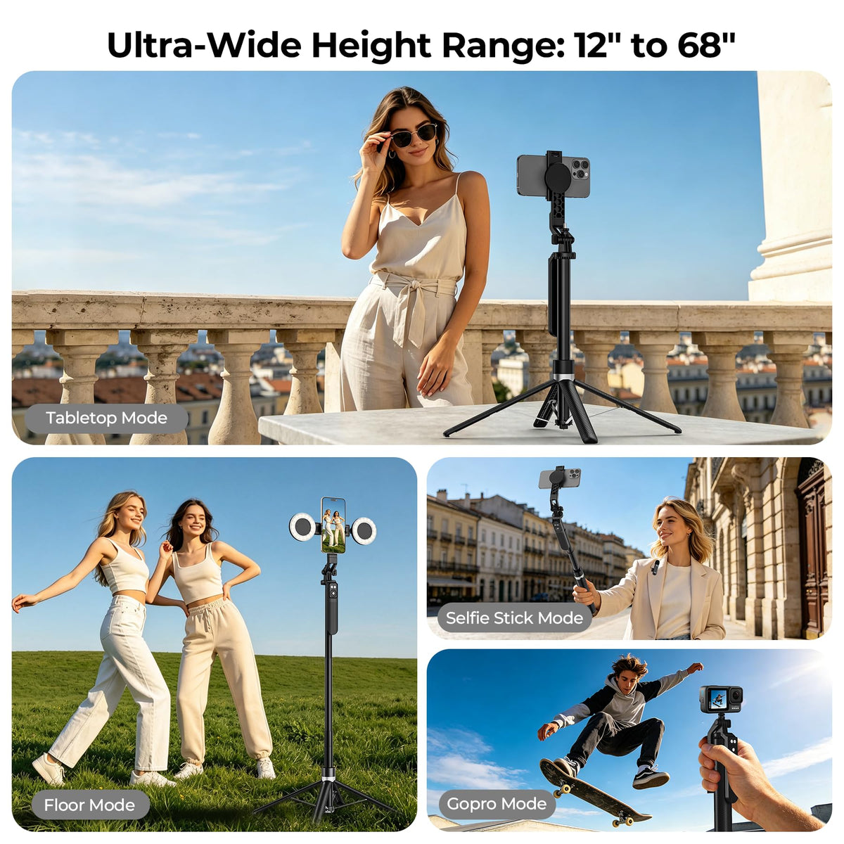 Content Creator Essentials Vlogging Kit Magnetic Tripod 2 - Btahsd Official Imagery - 8