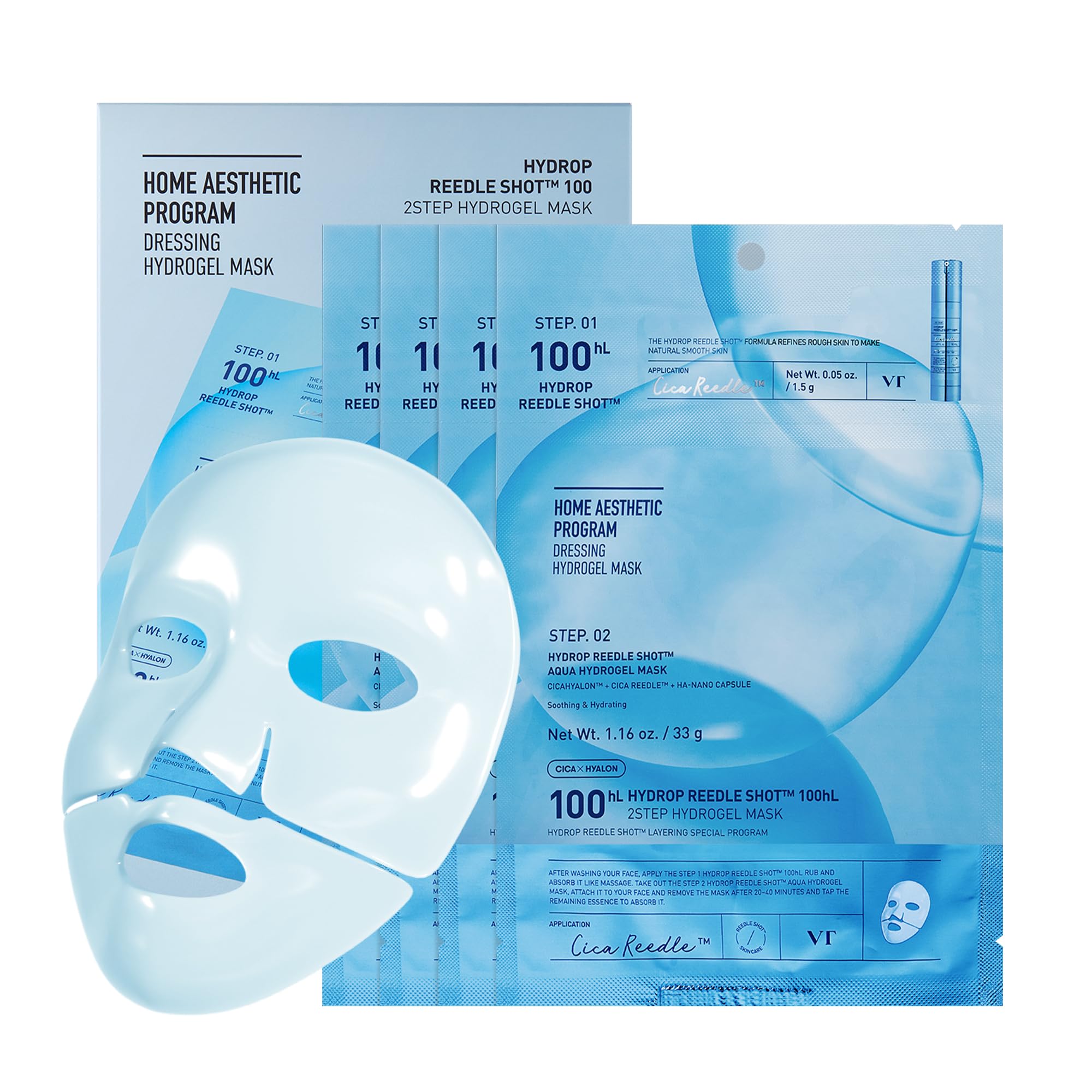 VT COSMETICS PDRN Hydrogel Mask, 4ea - VT COSMETICS
