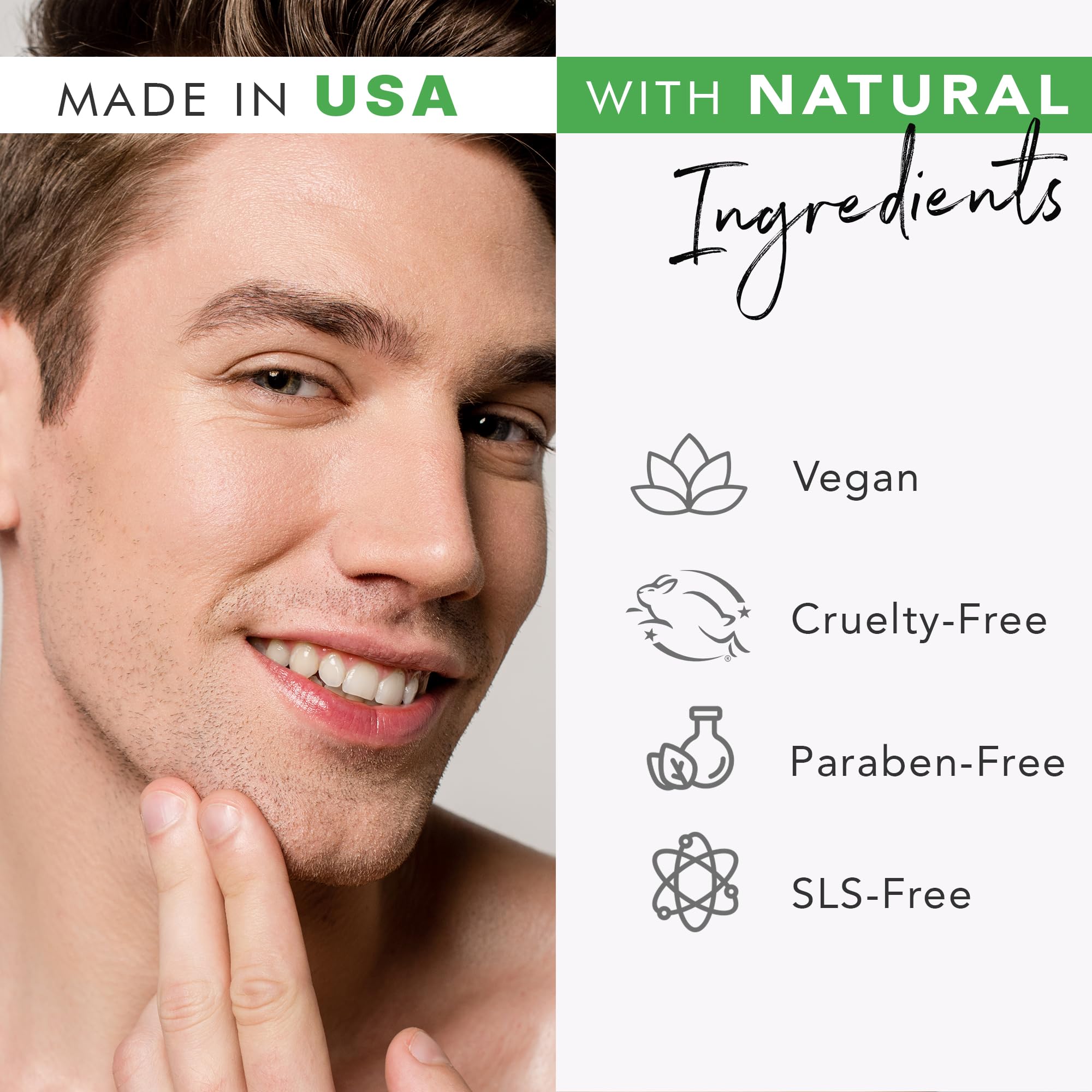 Beauty by Earth Facial Scrub Exfoliator - USA Made with Natural & Organic Ingred - Beauty by Earth Official Product View 4