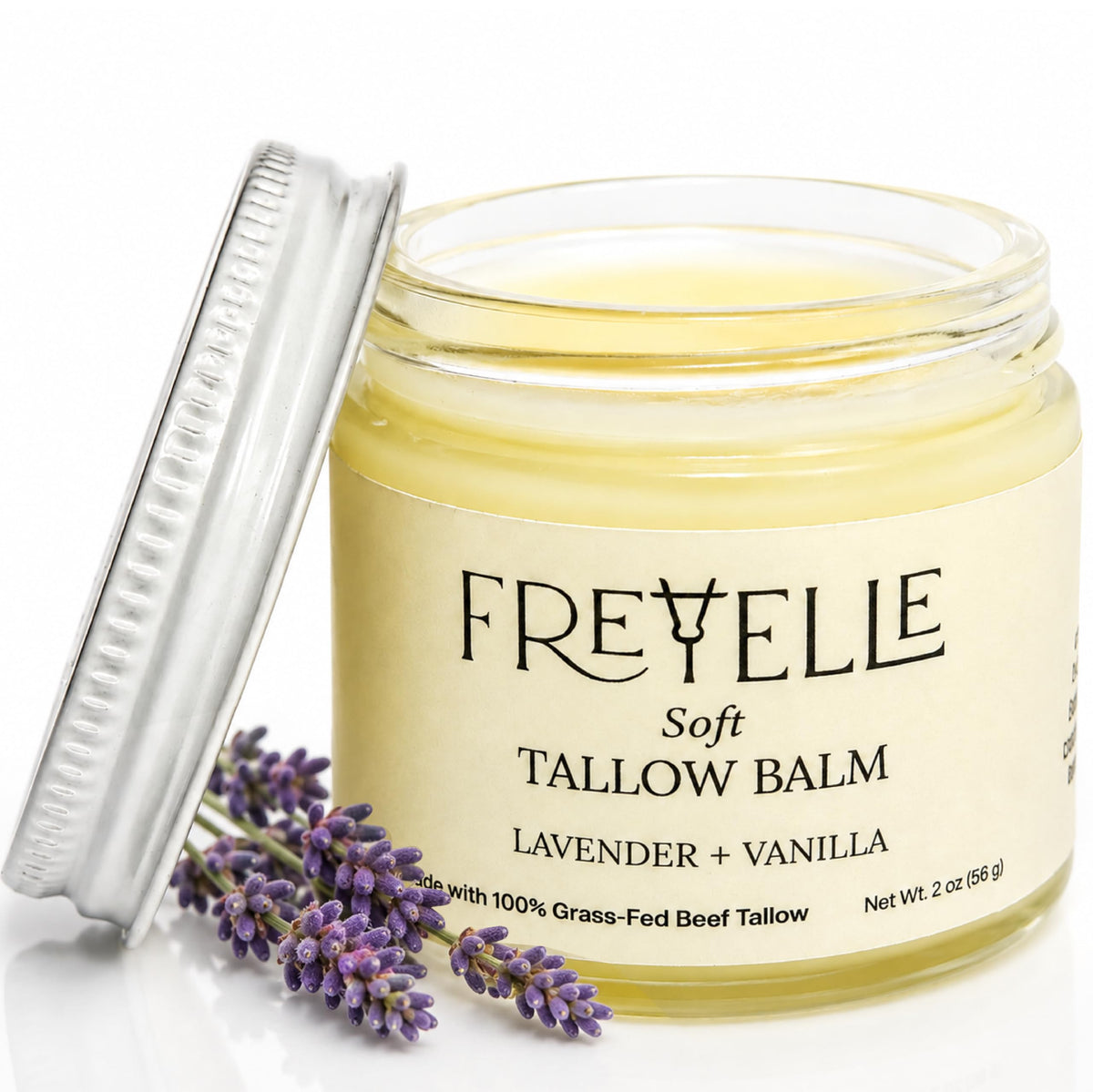 100 Grass Fed Beef Tallow for Skin Face - FREYELLE Official Imagery - 3