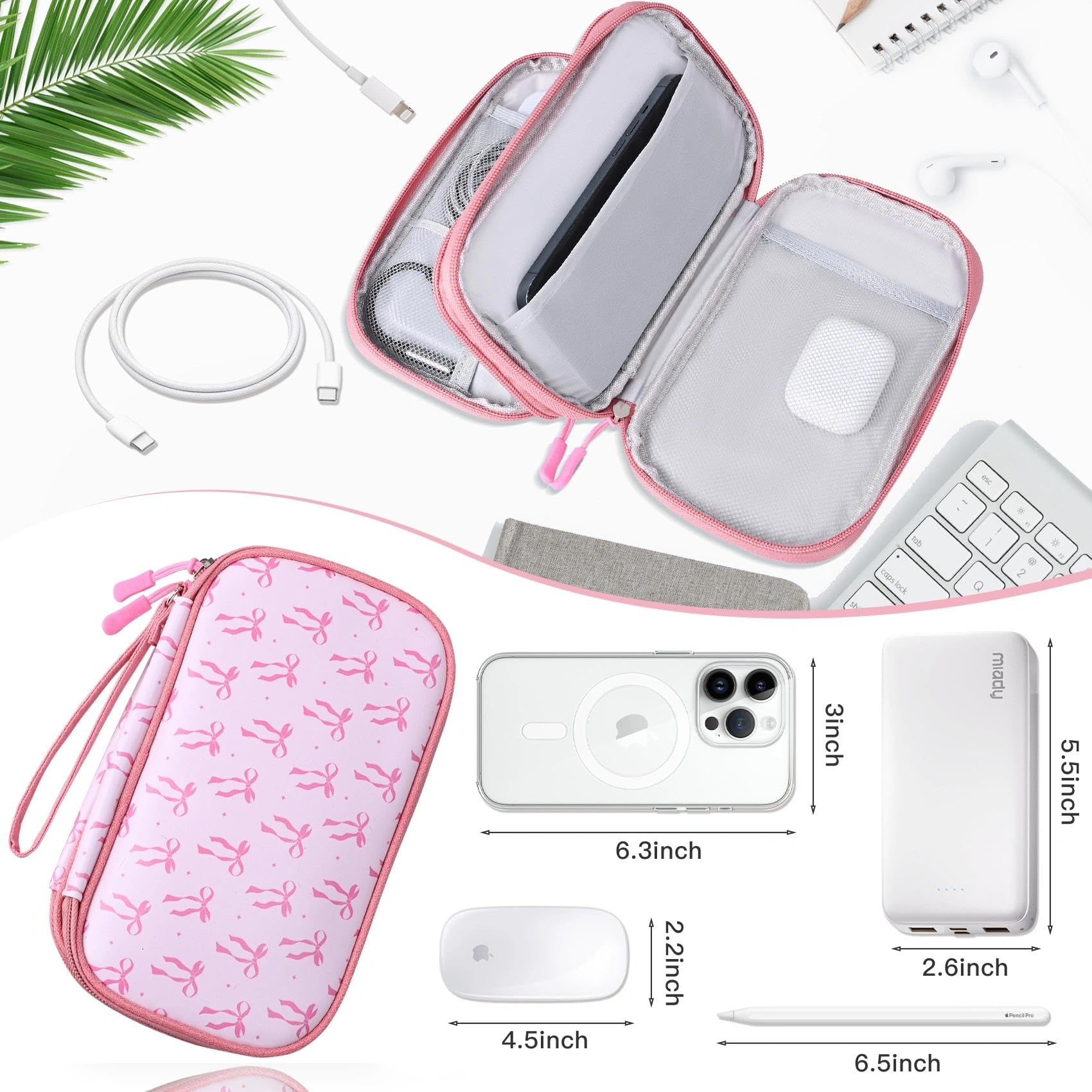 COSHAYSOO Travel Gifts for Women College Teen Girls Trip Favors Pink B - View 6