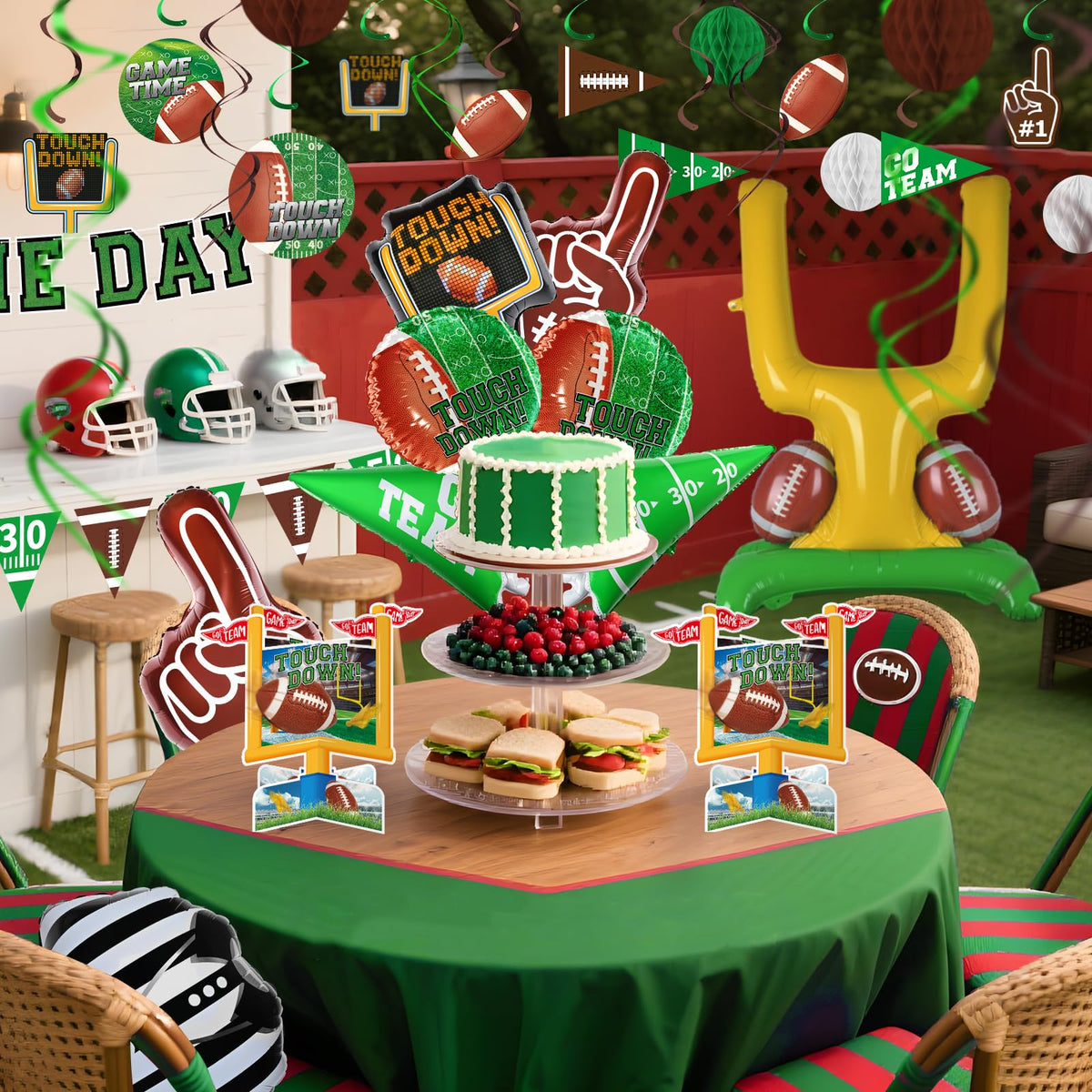Football Party Decorations Kit Tailgate Football Birthday - Gatherfun Official Imagery - 3