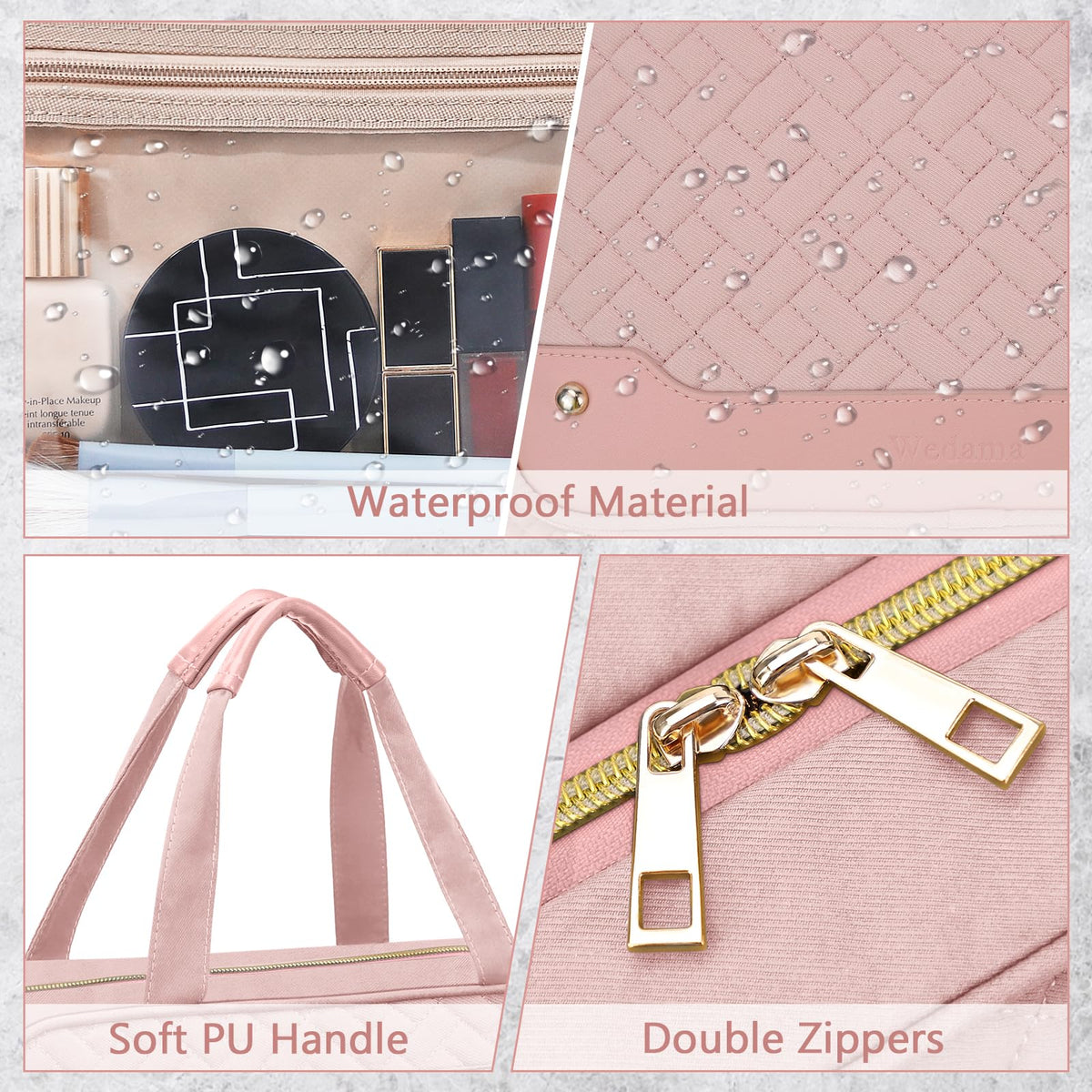Toiletry Bag for Women Hanging Travel Toiletry Bag with - Wedama Official Imagery - 8