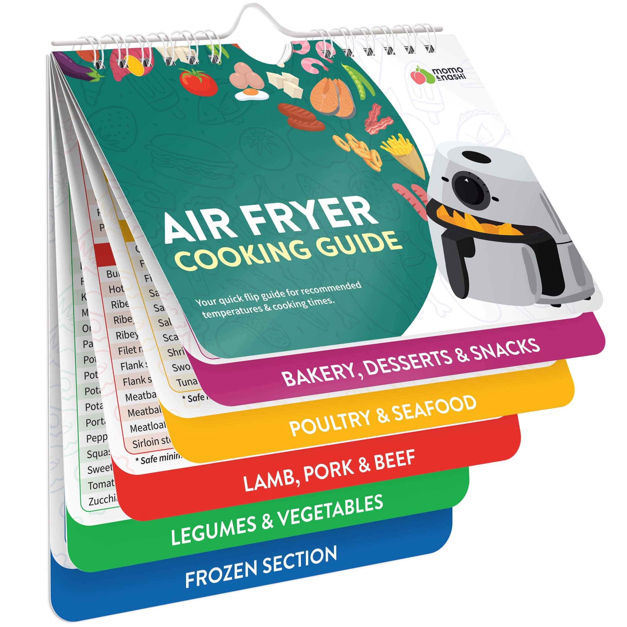 Momo & Nashi Air Fryer Cheat Sheet Magnets Booklet - Air Fryer Cookboo - View 1