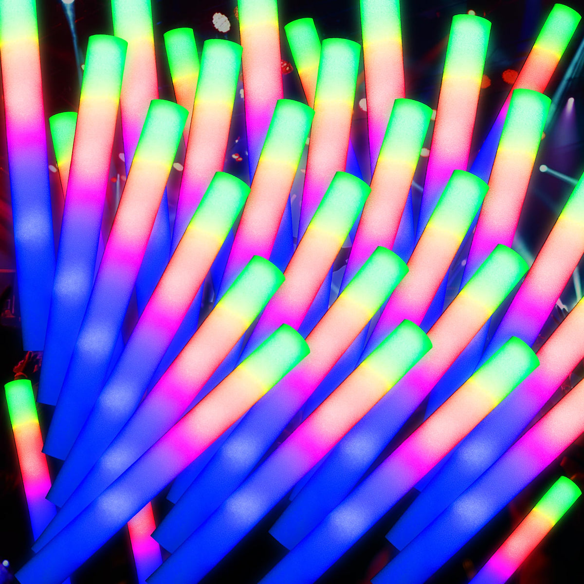68 Pack Led Foam Sticks Bulk Wedding Glow Sticks for - JODOUEEIR Official Imagery - 1