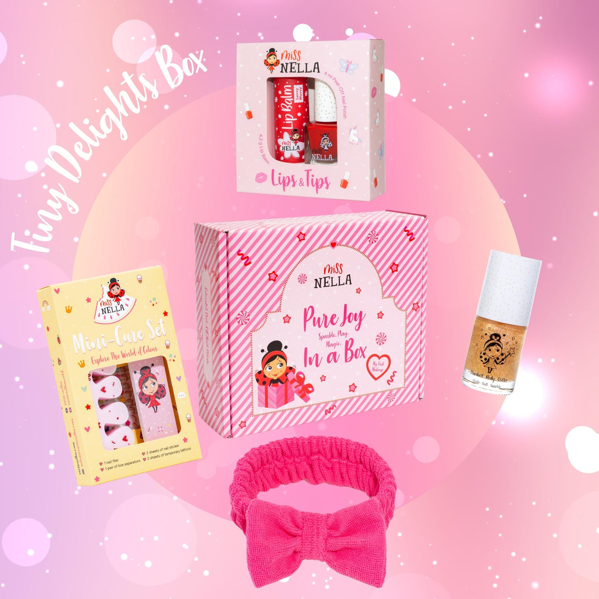 Miss Nella Pure Joy Christmas Gift Box Kids Makeup Set with - MISS NELLA Official Imagery - 4