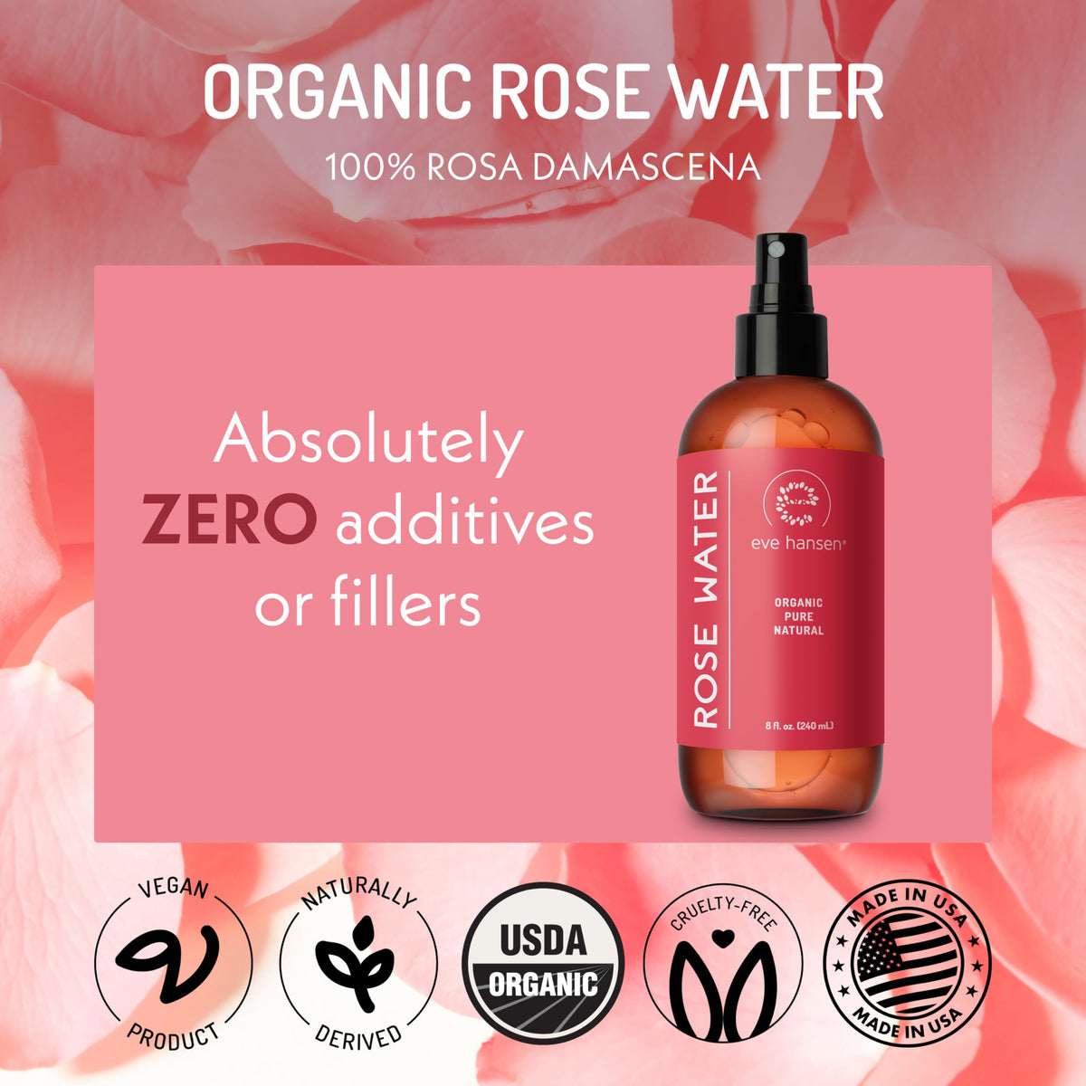 Eve Hansen Organic Rose Water Spray for Face - Eve Hansen Official Imagery - 6