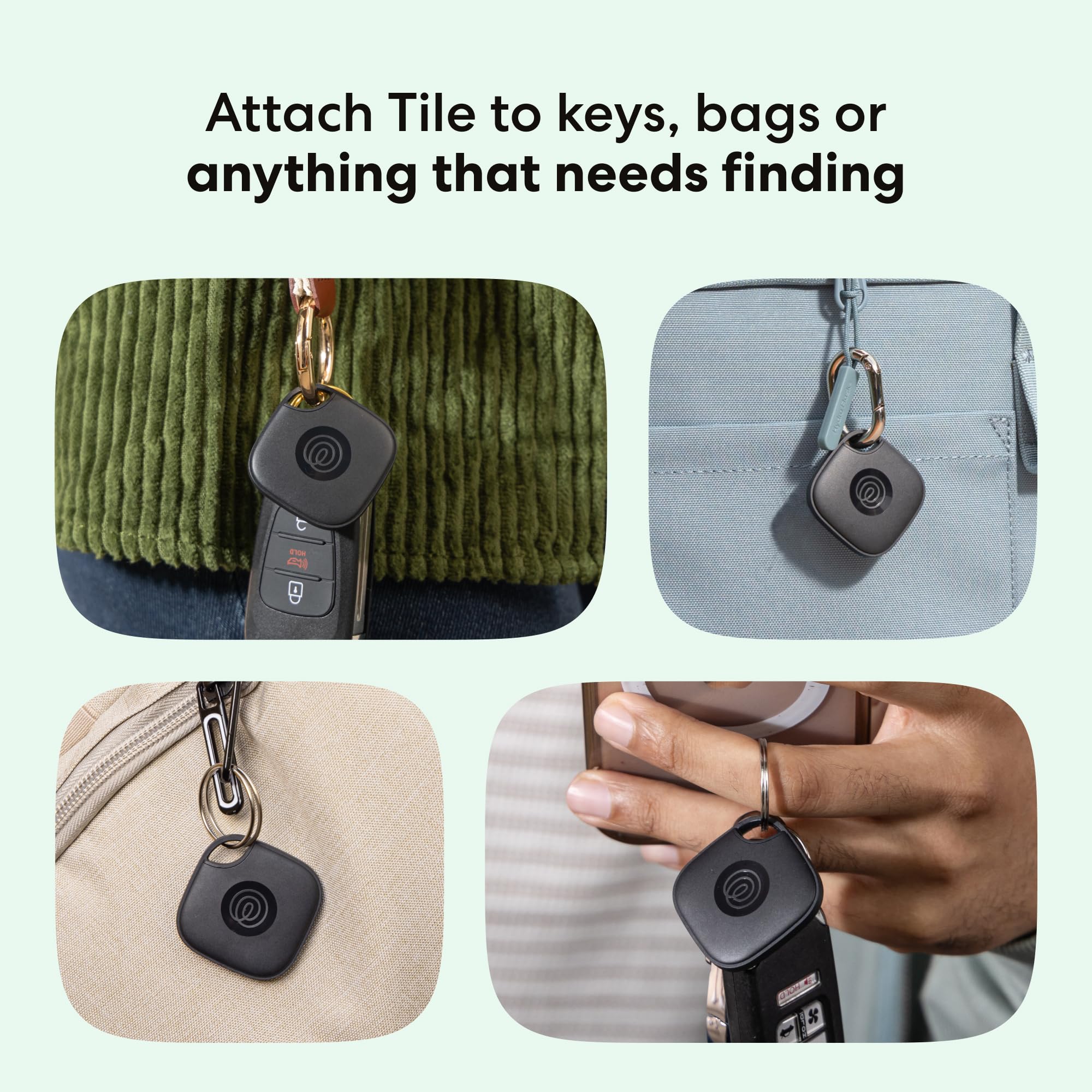 Life360 Tile - Bluetooth Tracker, Keys Finder and Item Locator fo by Life360 - Angle View 2