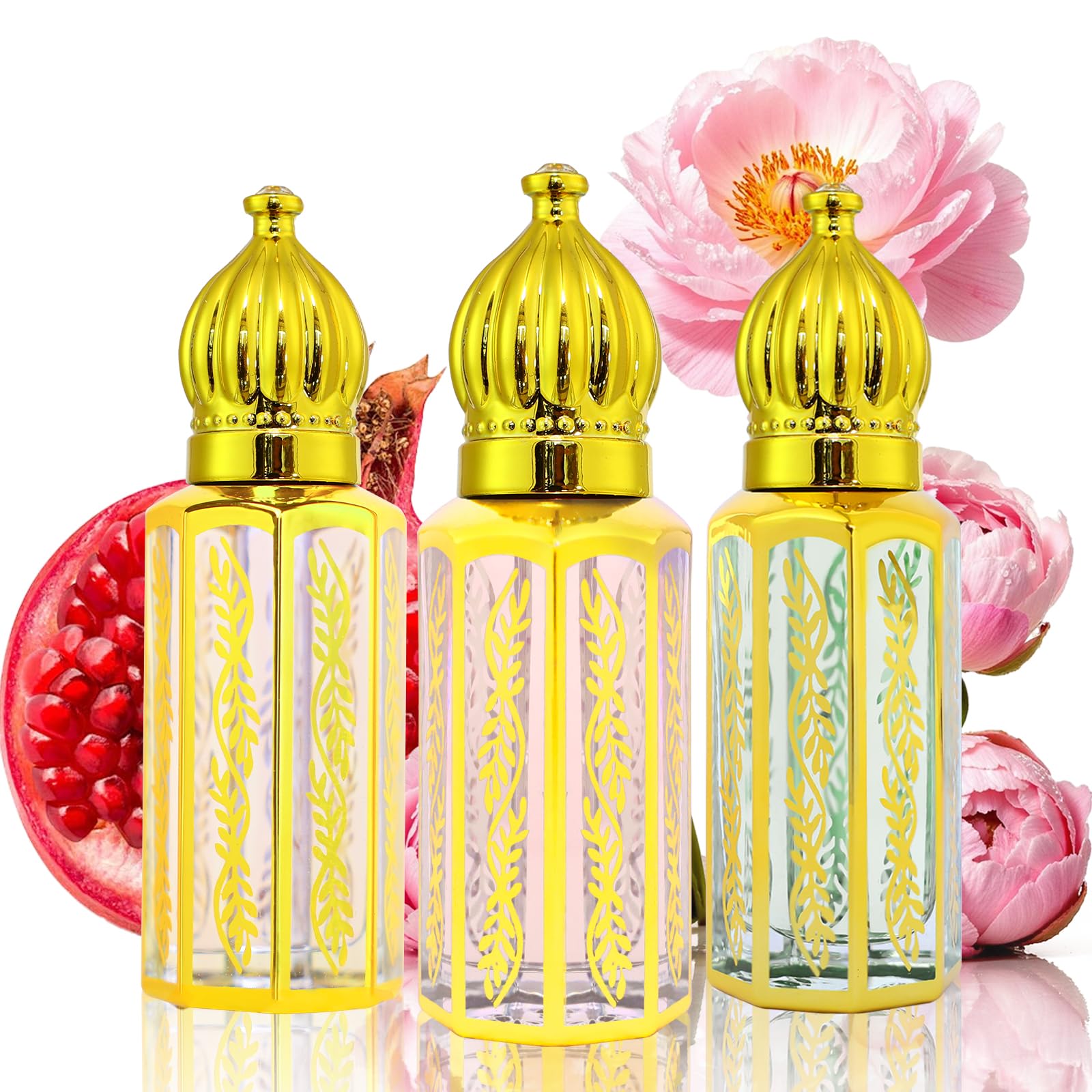 3 Pcs Arabic Pheromone Perfume for Women, Arabian Perfume Oil - Product Imagery