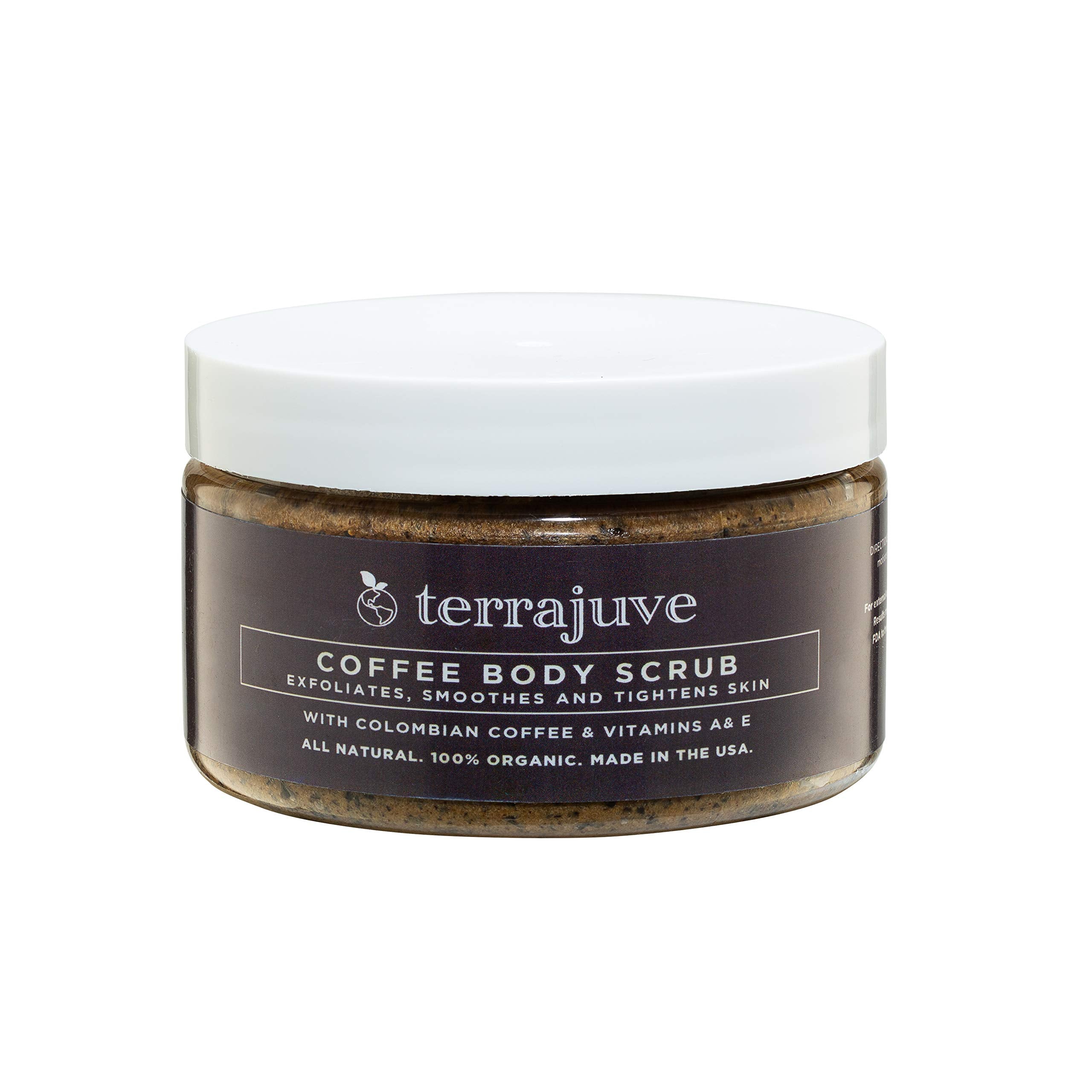 Coffee Body Scrub Exfoliator for Cellulite by Terrajuve, - Product Imagery