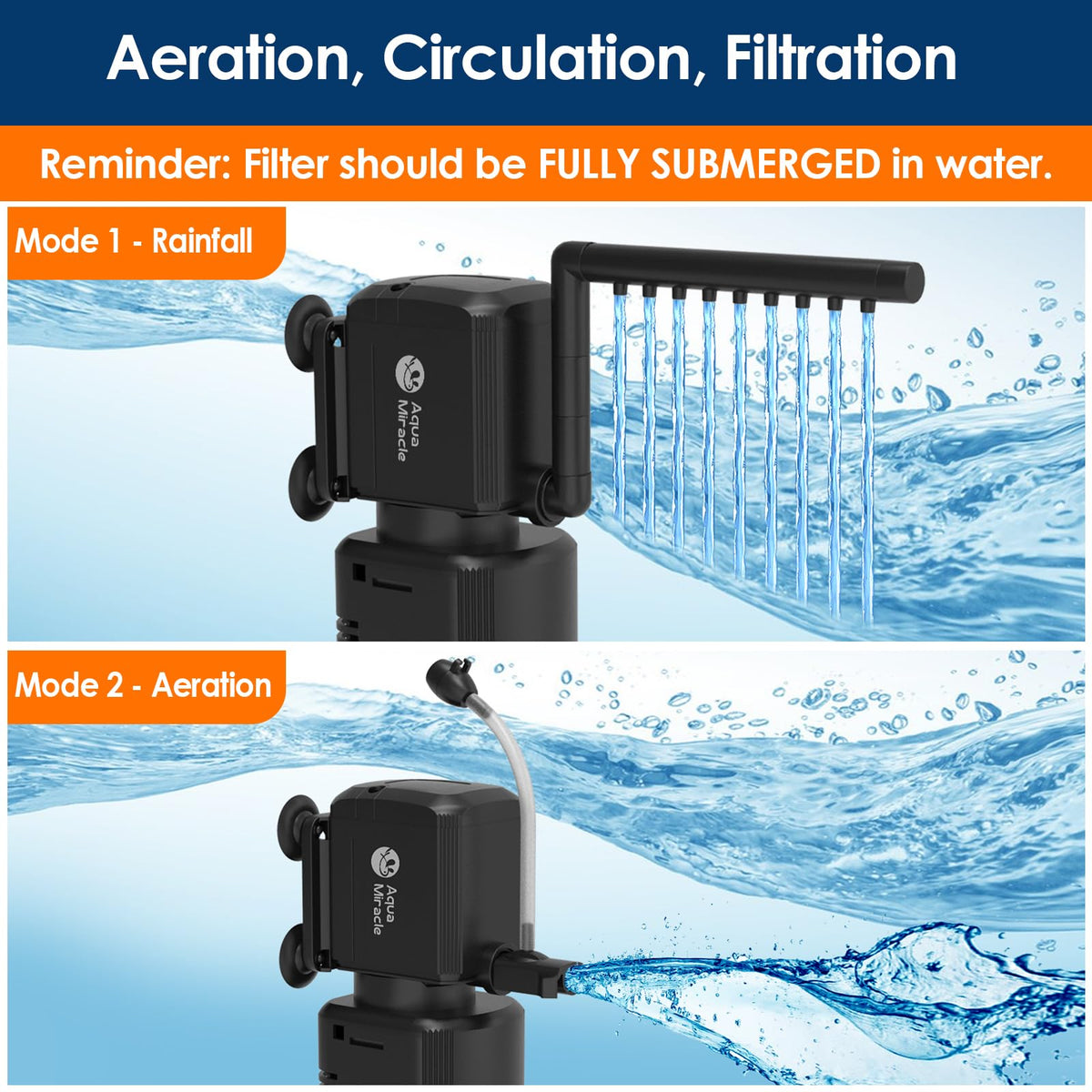AquaMiracle Aquarium Filter with U - AquaMiracle Official Imagery - 7