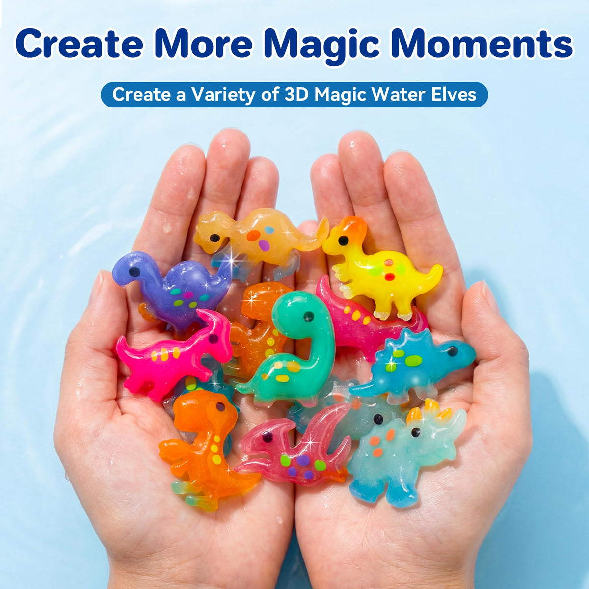 Kiditos Magic Water Elf Toy Kit for Kids Dinosaur Themed DIY - Kiditos Official Imagery - 7