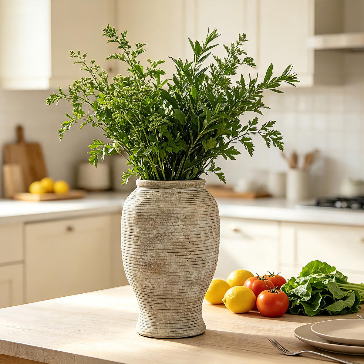 9 Inch Ceramic Flower Vase - LISE Mused Official Imagery - 8