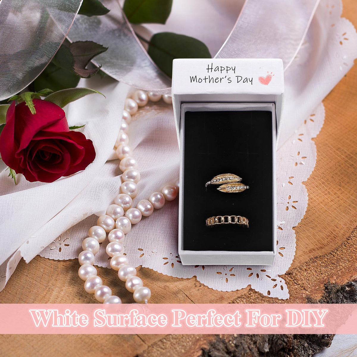 Batiyeer 36 Pcs Jewelry Gift Boxes Bulk White 3 2 x 2 x 1 2 - Batiyeer Official Imagery - 5
