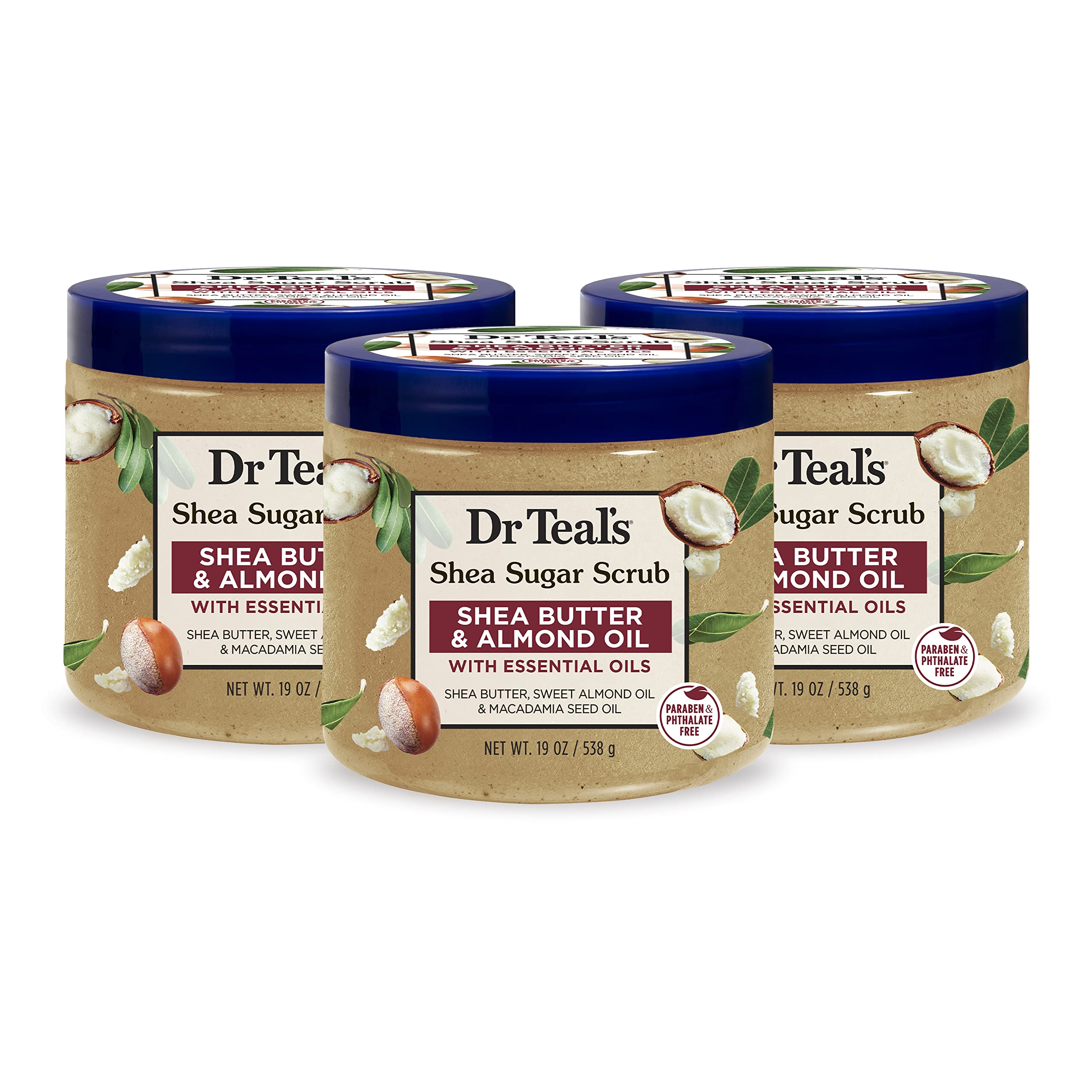 Dr Teal's Shea Sugar Body Scrub, Shea Butter with Almond Oil & Essential Oils - Dr Teal's Official Product View 2