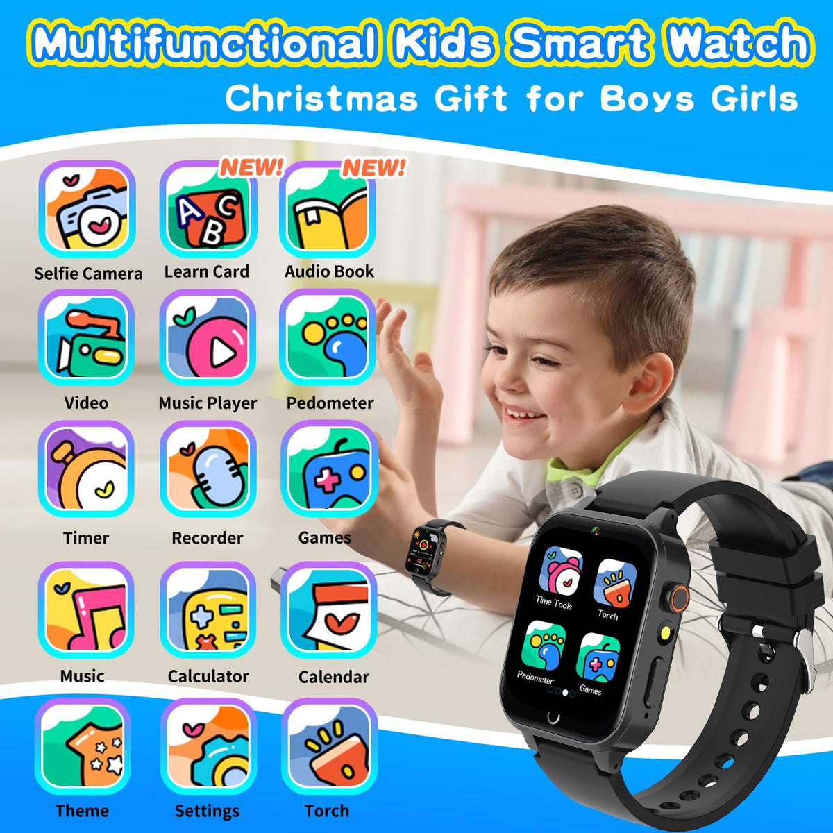 Cosjoype Smart Watch for Kids with 26 Puzzle Games HD - Cosjoype Official Imagery - 3