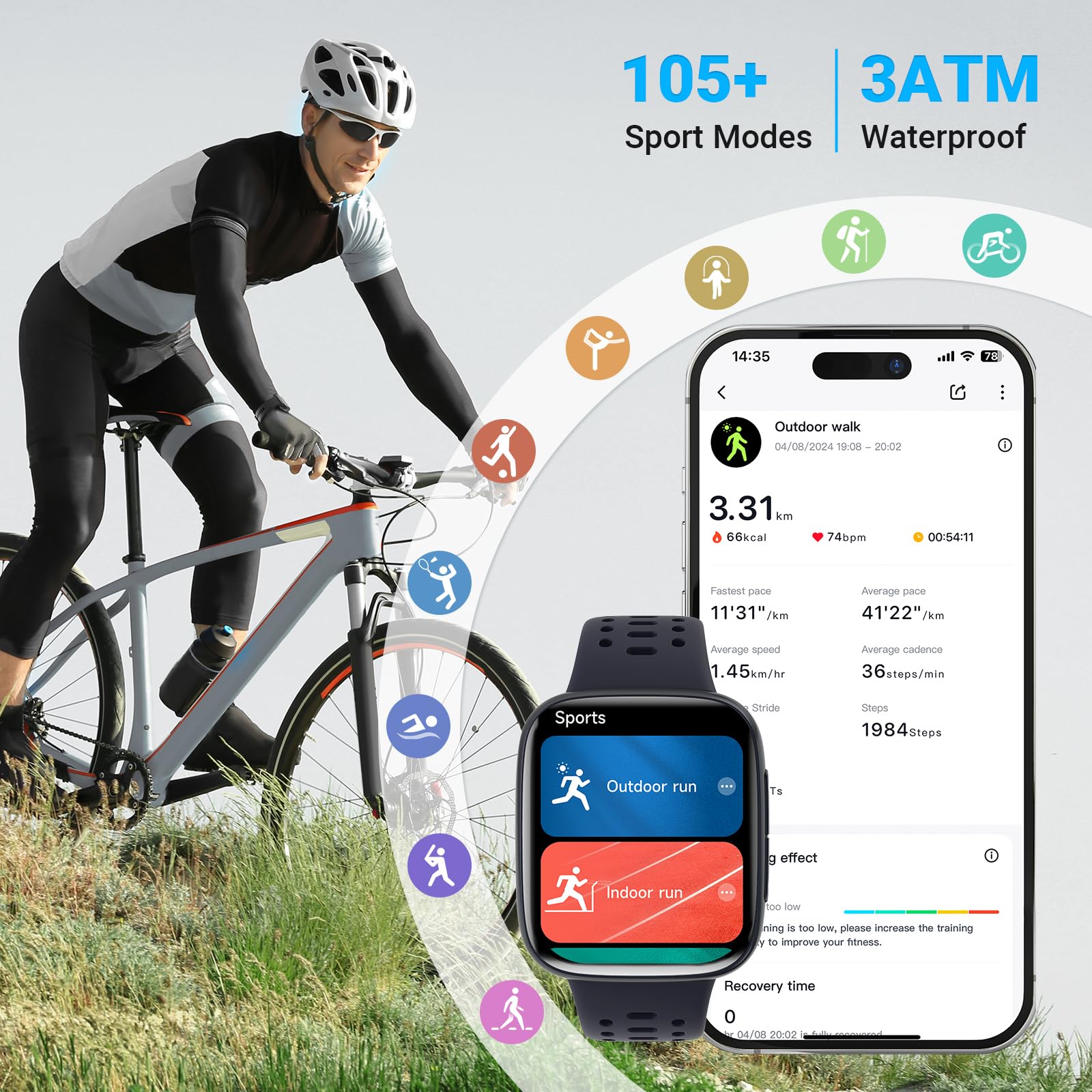 Fitpolo Smart Watches for Men  ,   Fitness Tracker - View 5