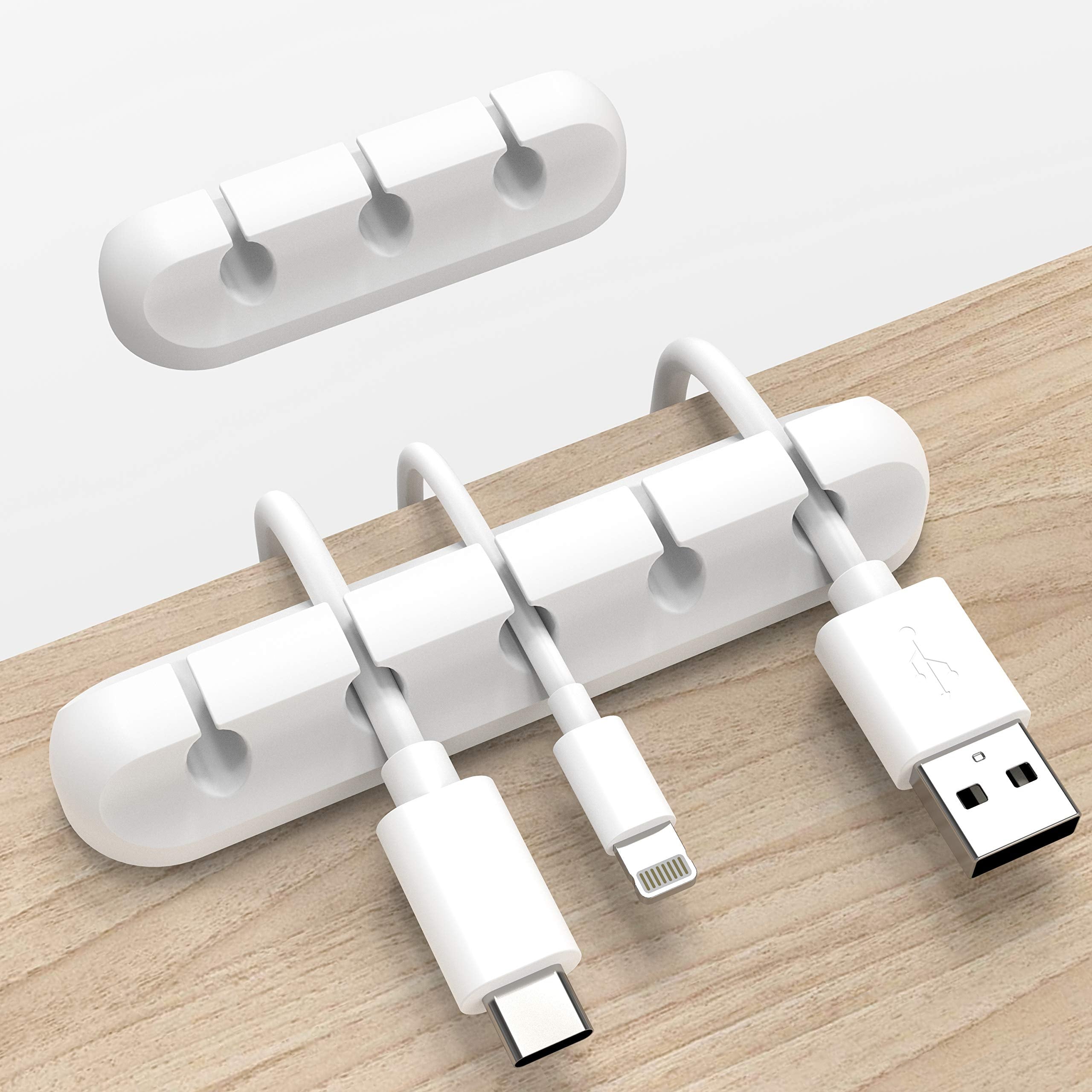 INCHOR Cord Organizer for Desk, Cable Organizer Cable Clips Holder Black - INCHOR Official Product View 9