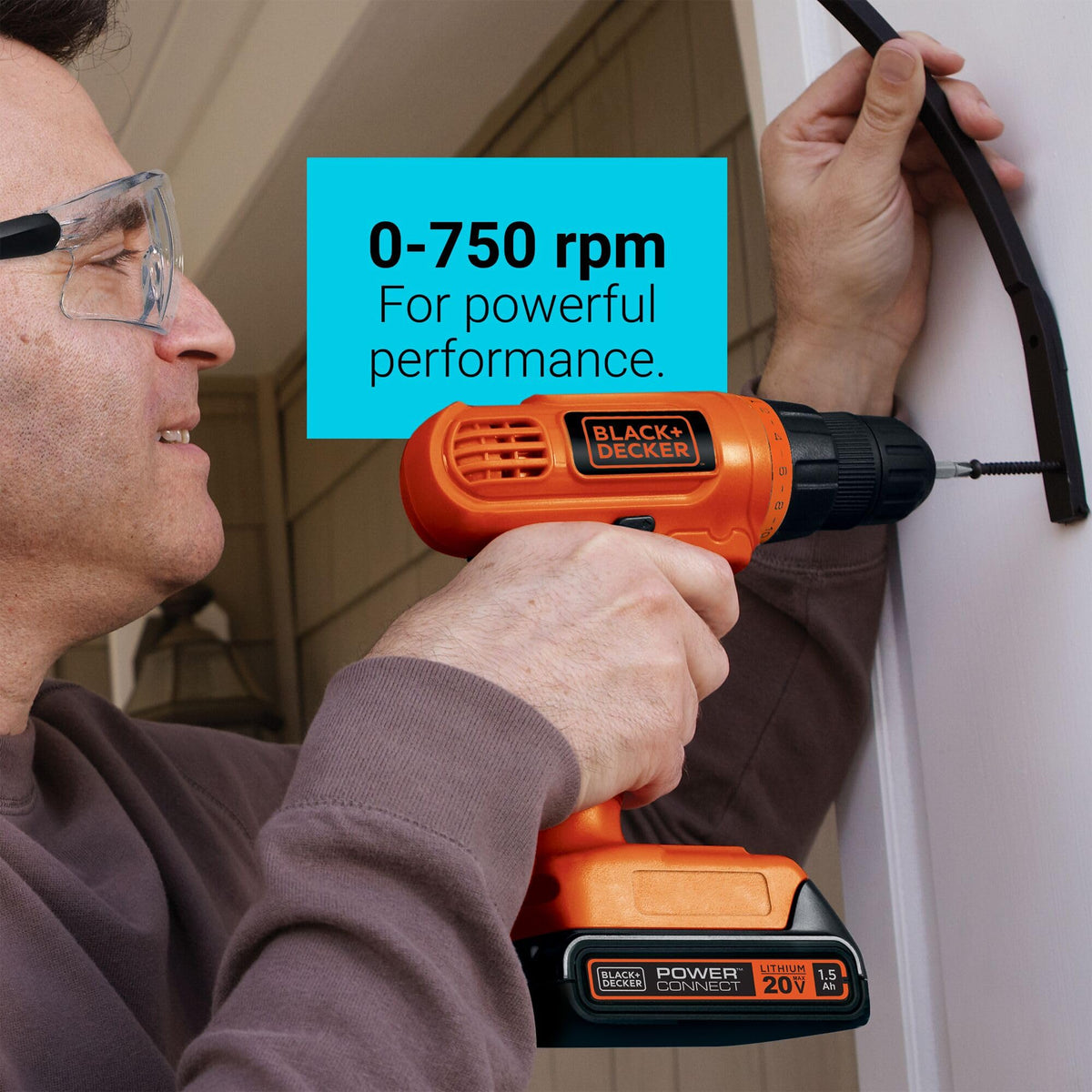 BLACK DECKER 20V MAX POWERCONNECT Power Drill Cordless Drill - Premium Selection Official Imagery - 6