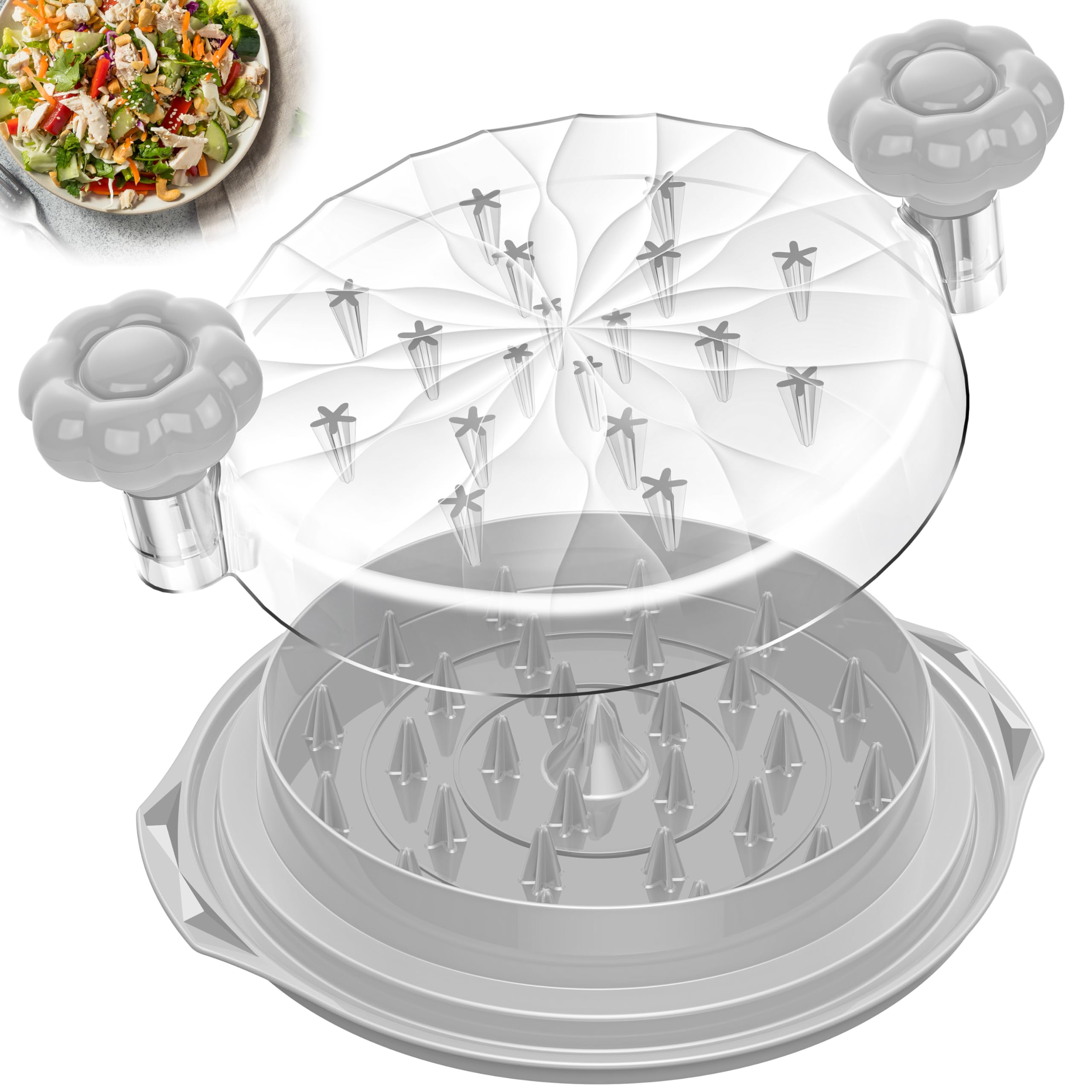Beiyunee Chicken Shredder Tool Twist Large - Meat Shredders for C by Beiyunee - Angle View 9