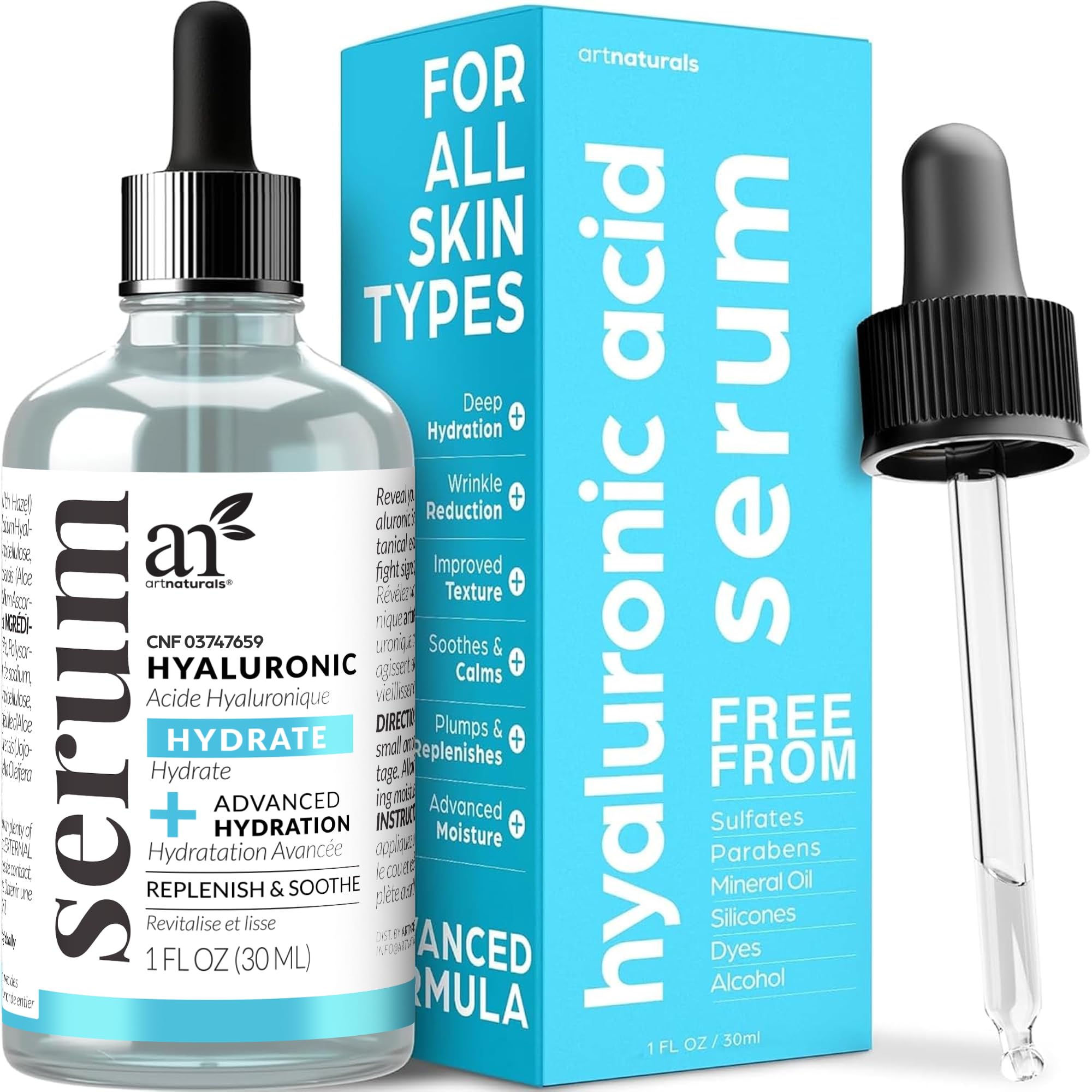 ArtNaturals Hyaluronic Acid Serum, 1 fl oz - Artnaturals Official Product View 2