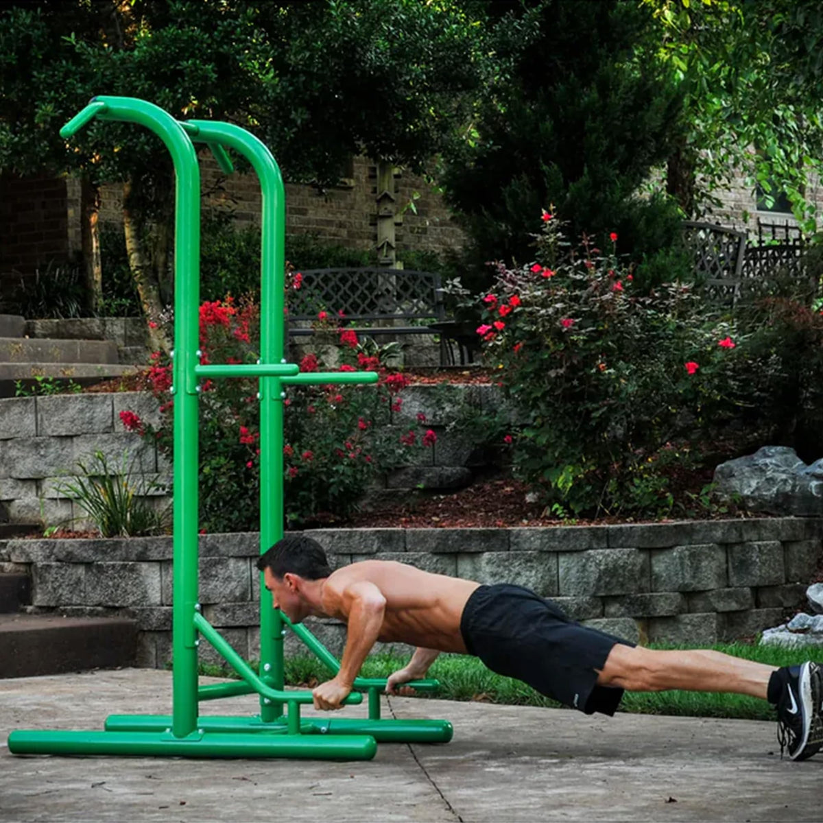Stamina Pull Up Bar Tower Dip Station Free Standing Outdoor - Stamina Official Imagery - 8