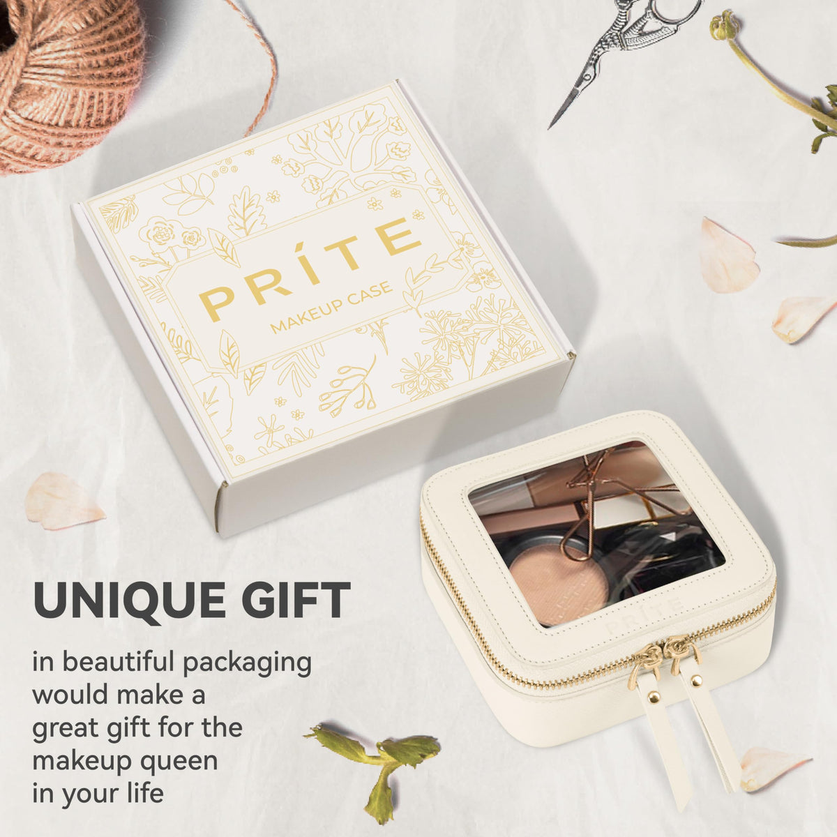 Prite Clear Makeup Bag Small Travel Cosmetic Case Toiletry - Prite Official Imagery - 8