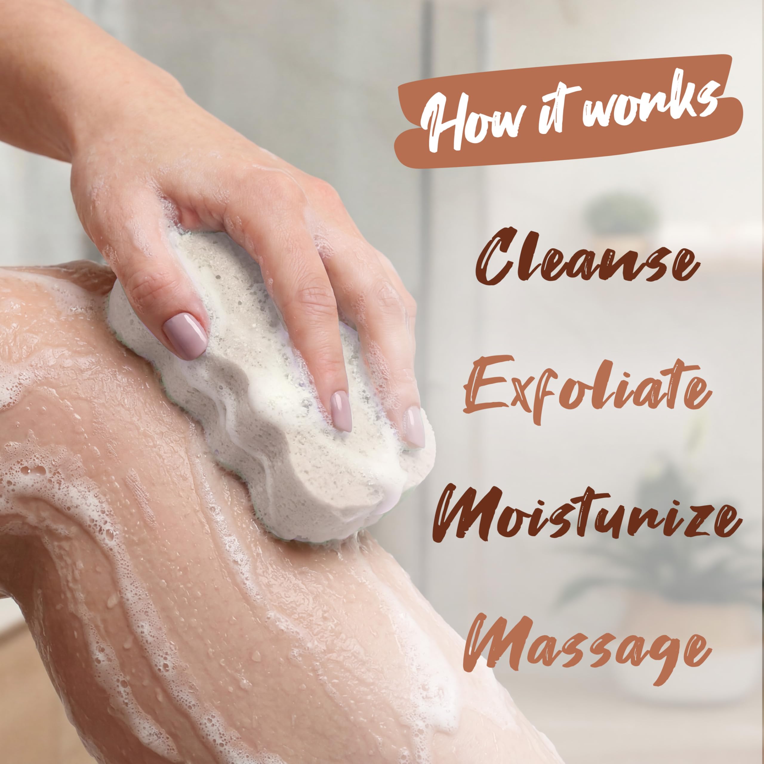 Spongeables Skinutrients Anti - Cellulite Body Wash in a Sponge & Spa - Spongeables Official Product View 5
