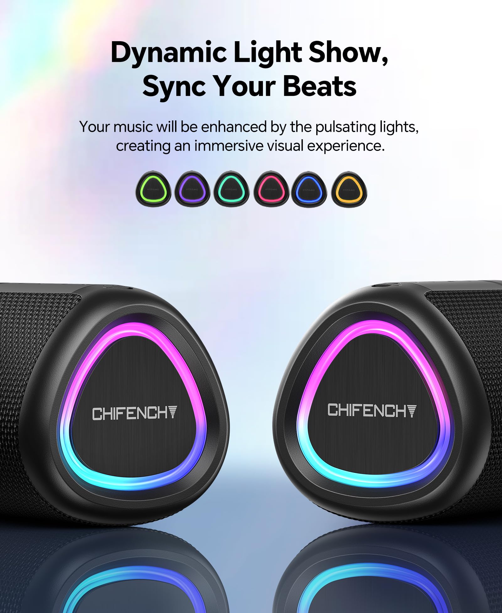 CHIFENCHY Portable Bluetooth Speaker Beach Essentials: IPX5 Water by CHIFENCHY - Angle View 3