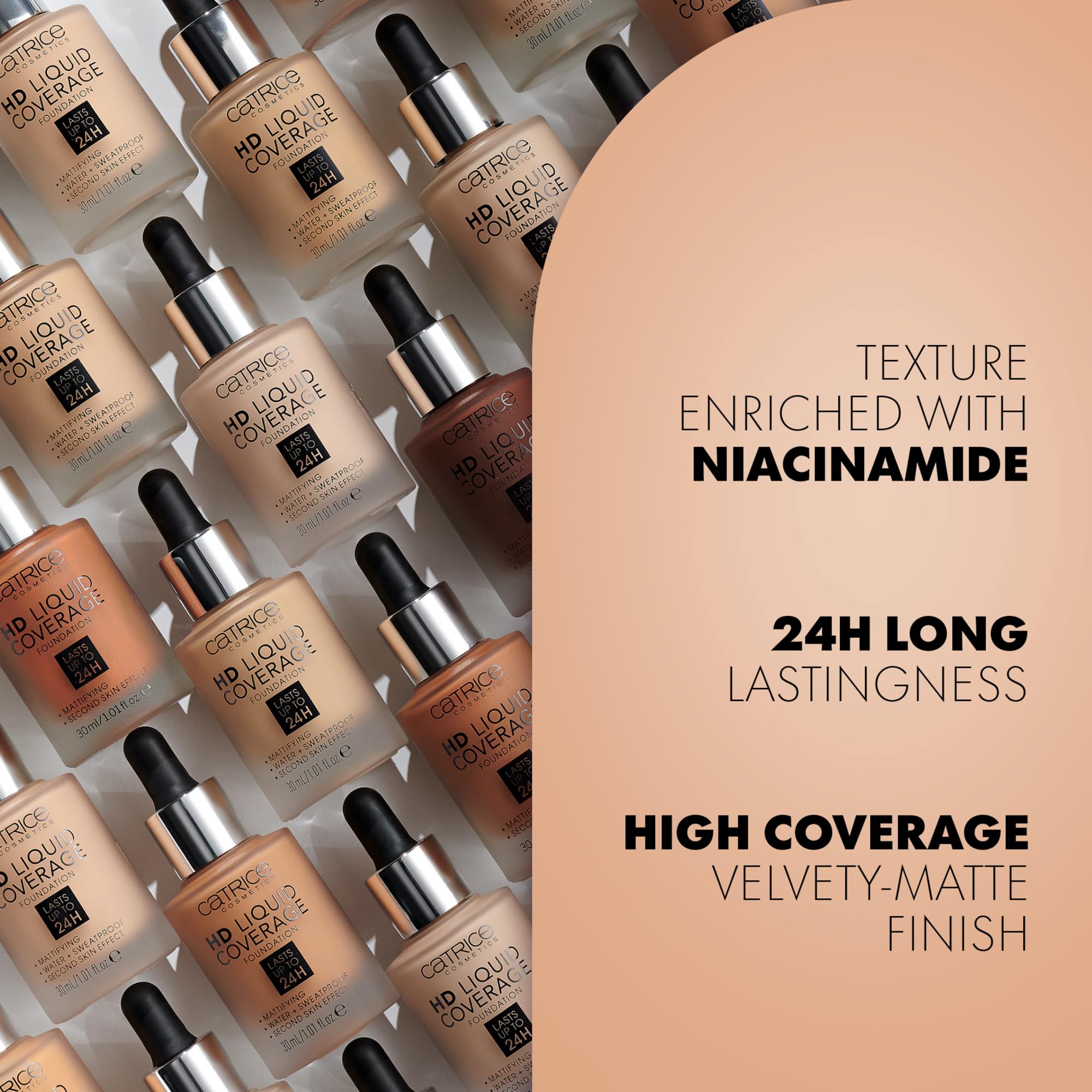 Catrice Cosmetics Catrice | HD Liquid Coverage Foundation | Flawless, - View 5