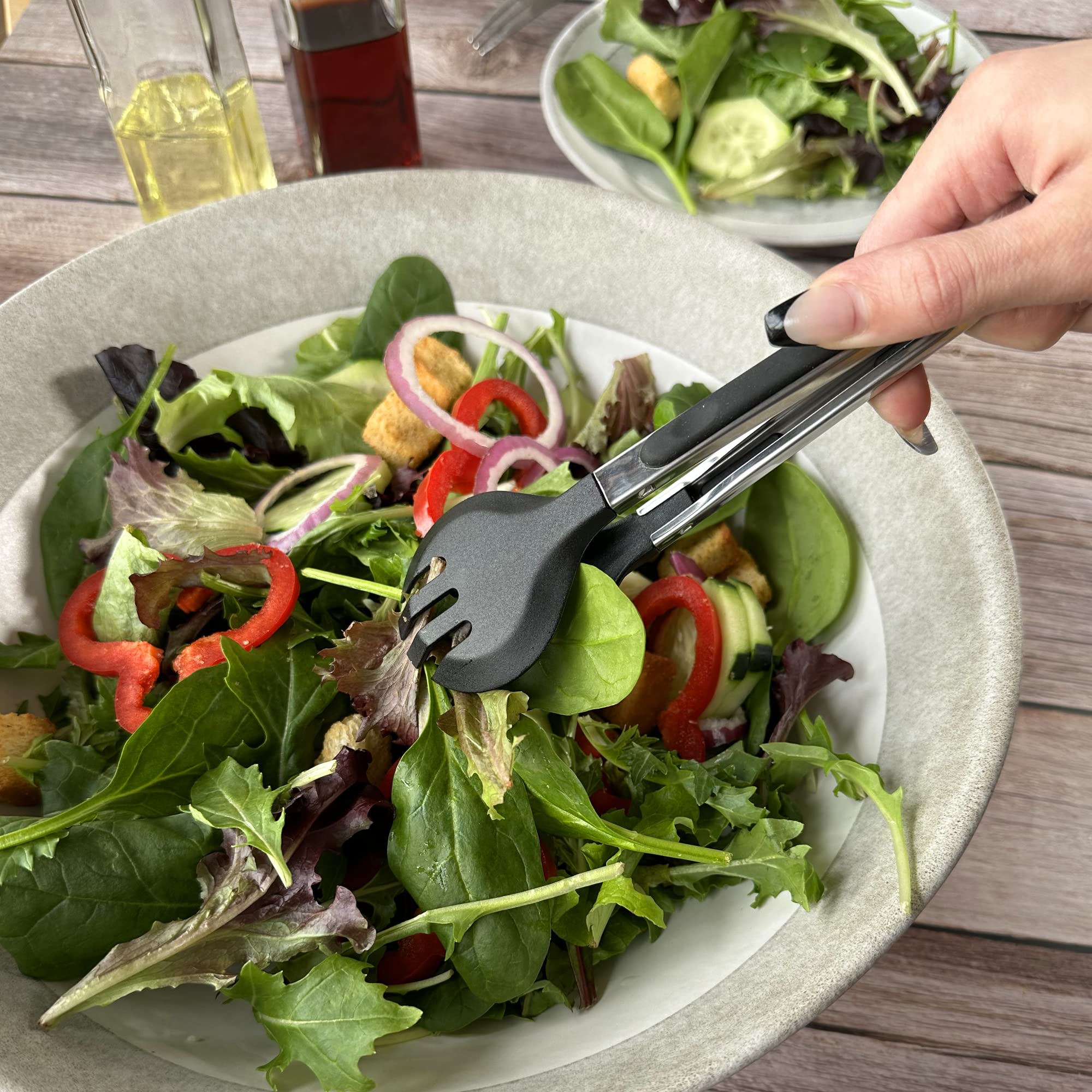 R&M International 96922 Mini 8" Spoon Tong with Locking Handle - View 3