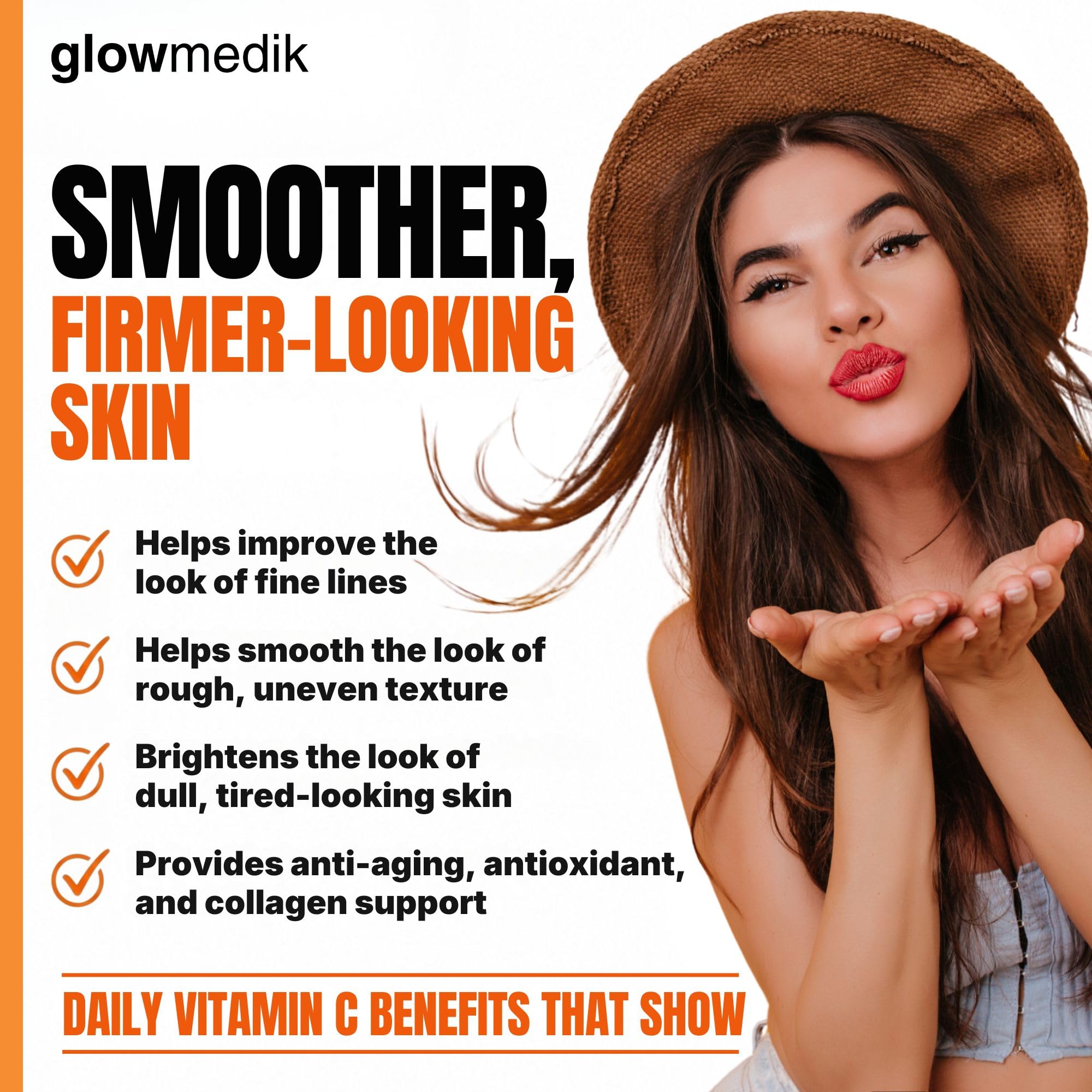 Brightening Vitamin C Serum for Face Dark Spot Corrector for - Glowmedik Official Imagery - 6