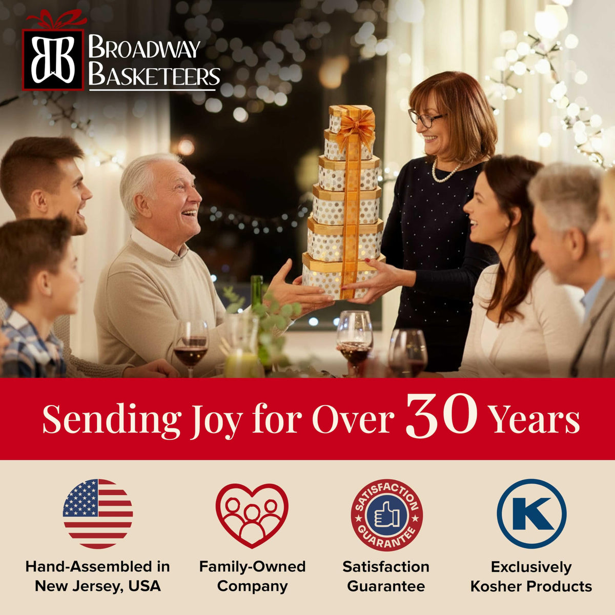 Broadway Basketeers Towering Gift Basket Boxes of Chocolate - Broadway Basketeers Official Imagery - 7