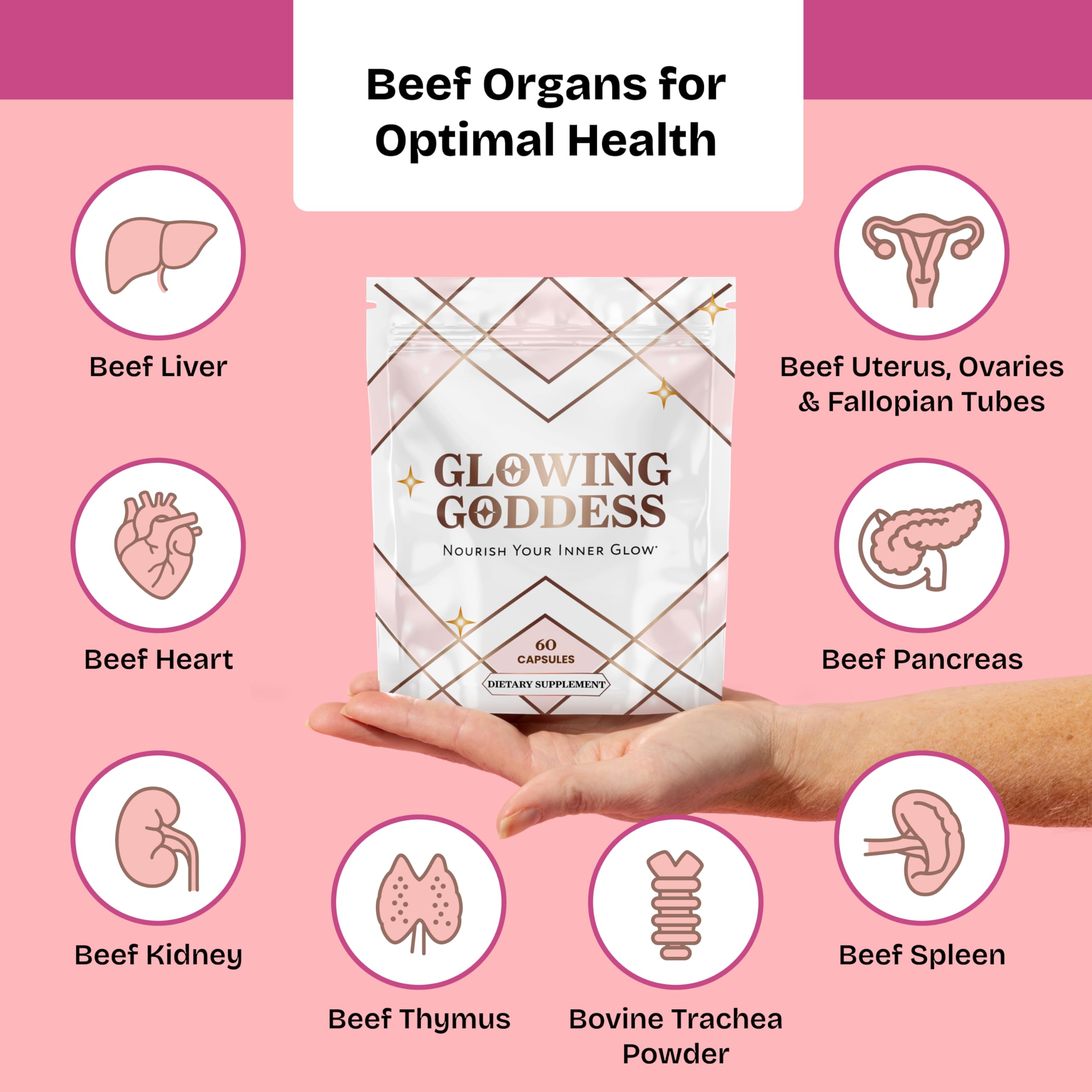 Glowing Goddess Female-Optimized Beef Organ Superfood | Made In T - Glowing Goddess Official Product View 4