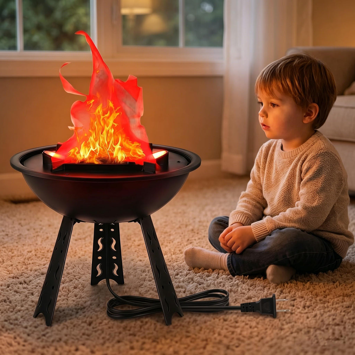 3D LED Fake Fire Lamp - WVIOUOPU Official Imagery - 7