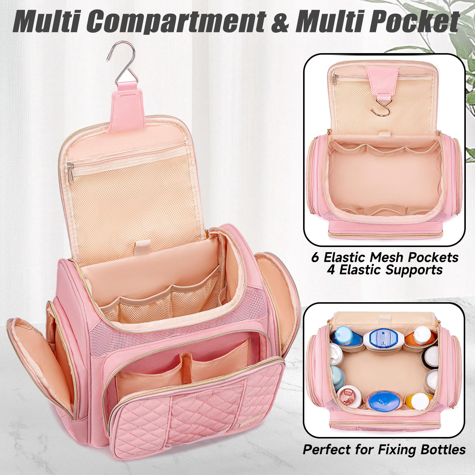 Tealari Large Toiletry Bag for Women Men Bathroom Bag Water - Tealari Official Imagery - 6