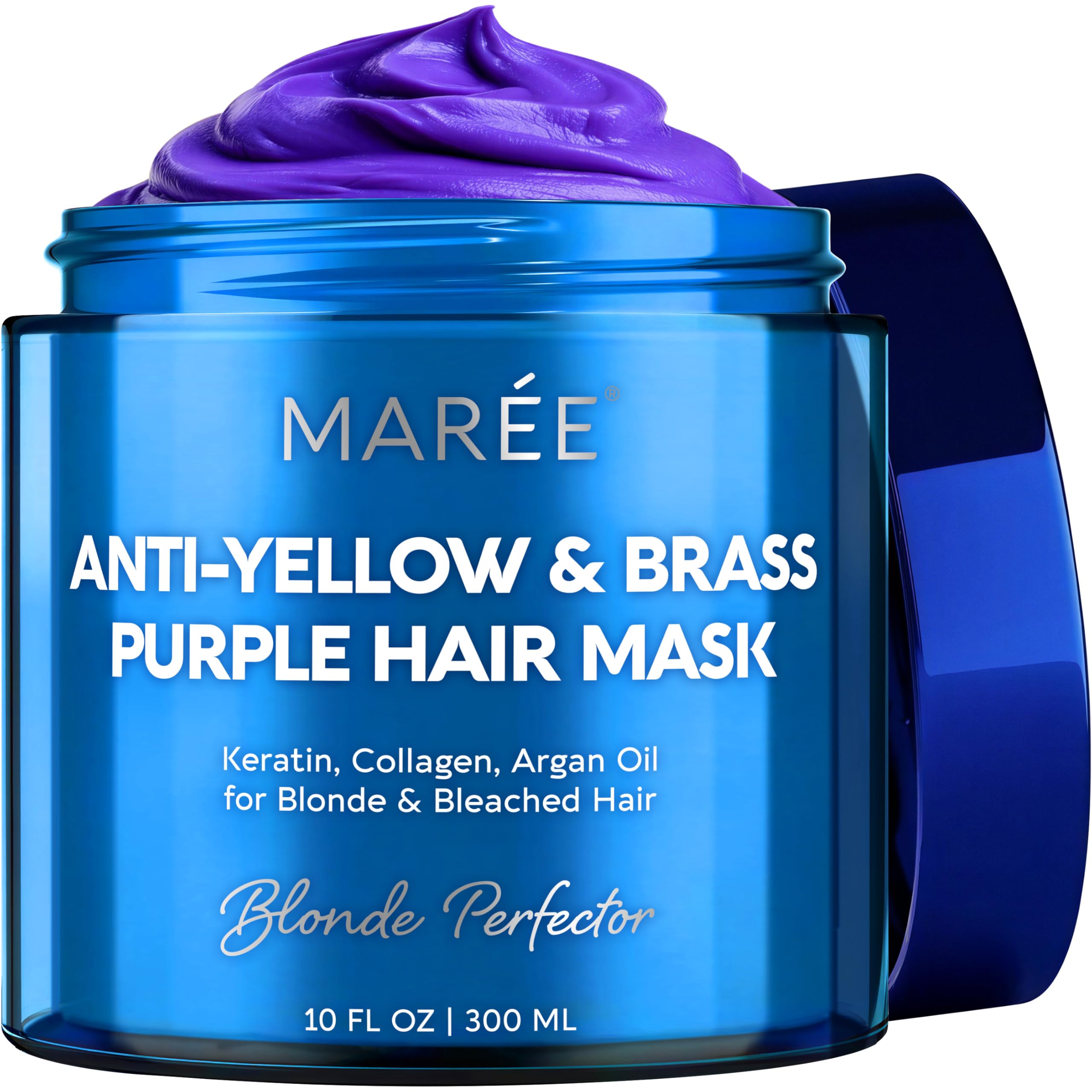 MAREE Anti Yellow Purple Hair Mask for Damaged Hair - Purple Deep Conditioner & - MAREE Official Product View 2