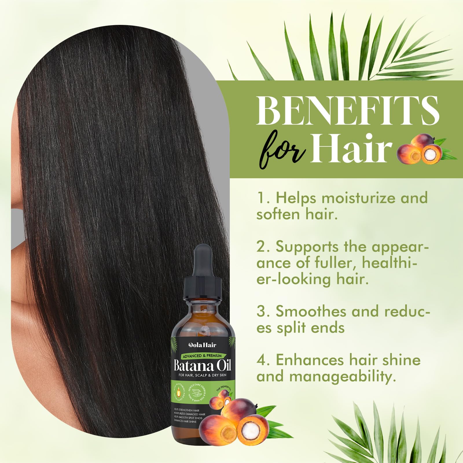 Dolahair Batana Oil for Hair, Scalp & Skin, Natural Elaeis Oleifera Kernel Oil, - Dolahair Official Product View 3