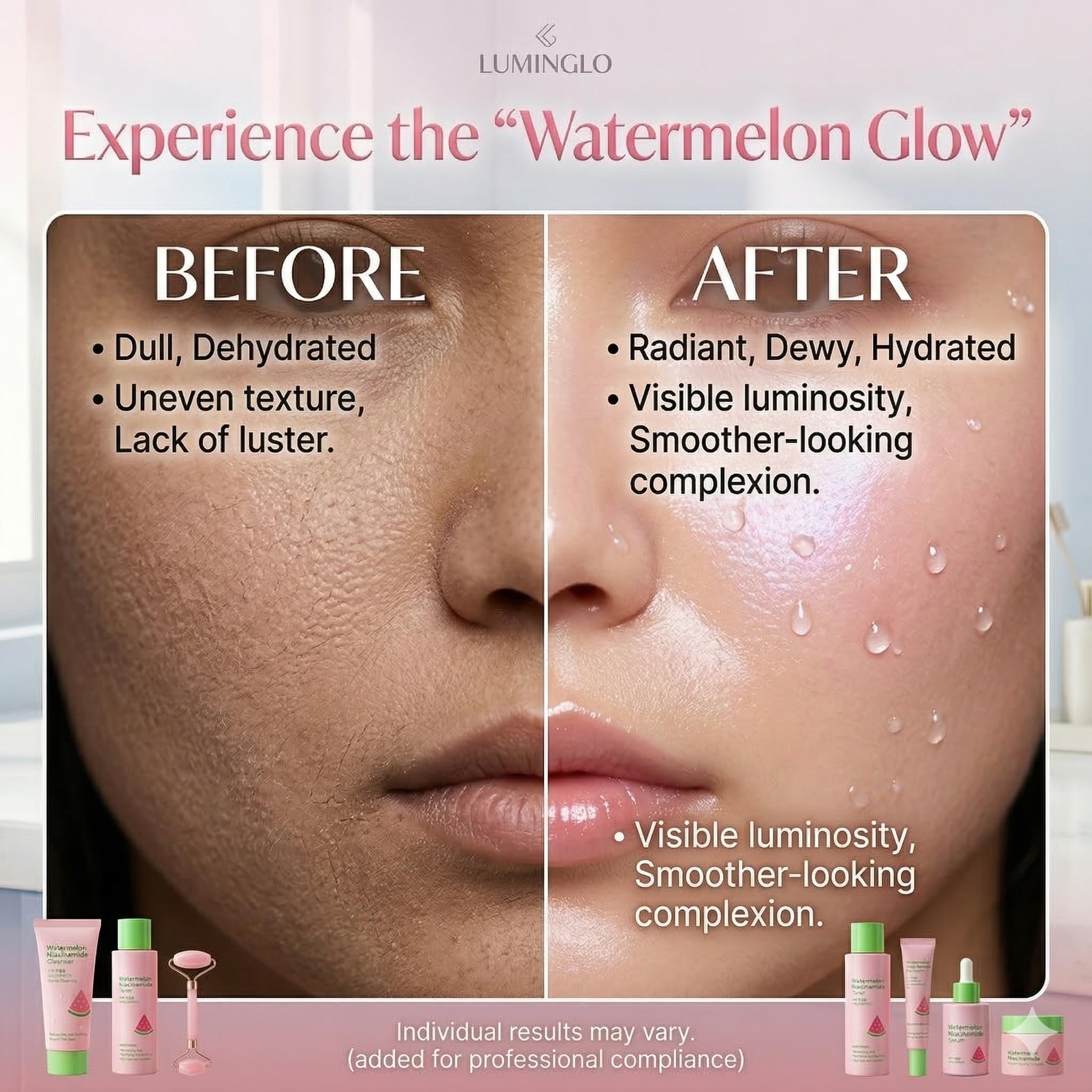 Watermelon Niacinamide Skin Care Set, Skin Care For Kids &amp; - MrCuvaryas