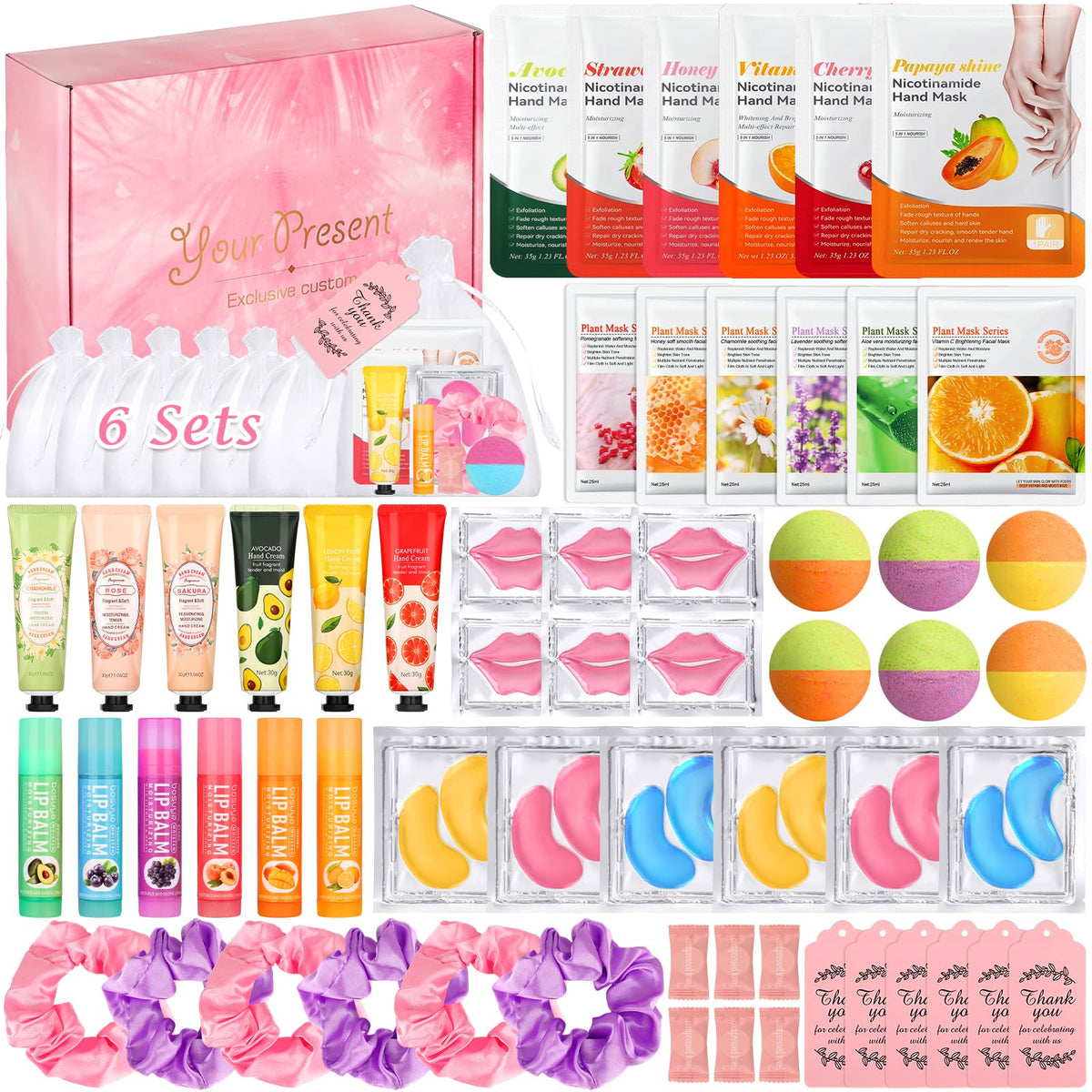 Spa Party Supplies for Girls 66PCS Women Spa Party Favors - Jollidecor Official Imagery - 2