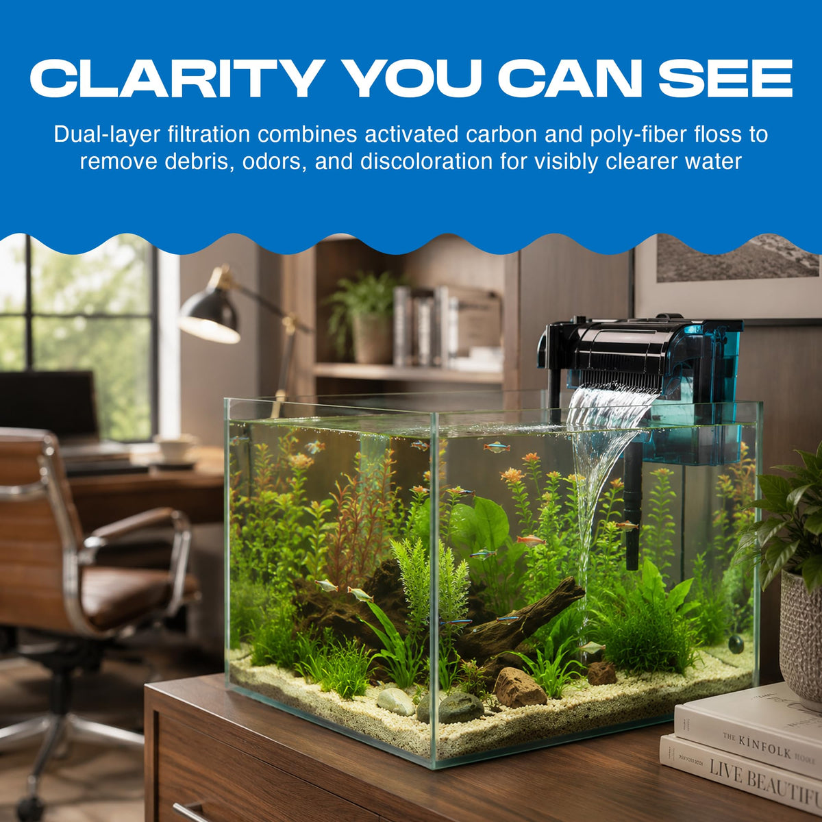 Penn Plax Cascade 300 GPH Hang On Filter Replacement Media 3 - Penn-Plax Official Imagery - 3