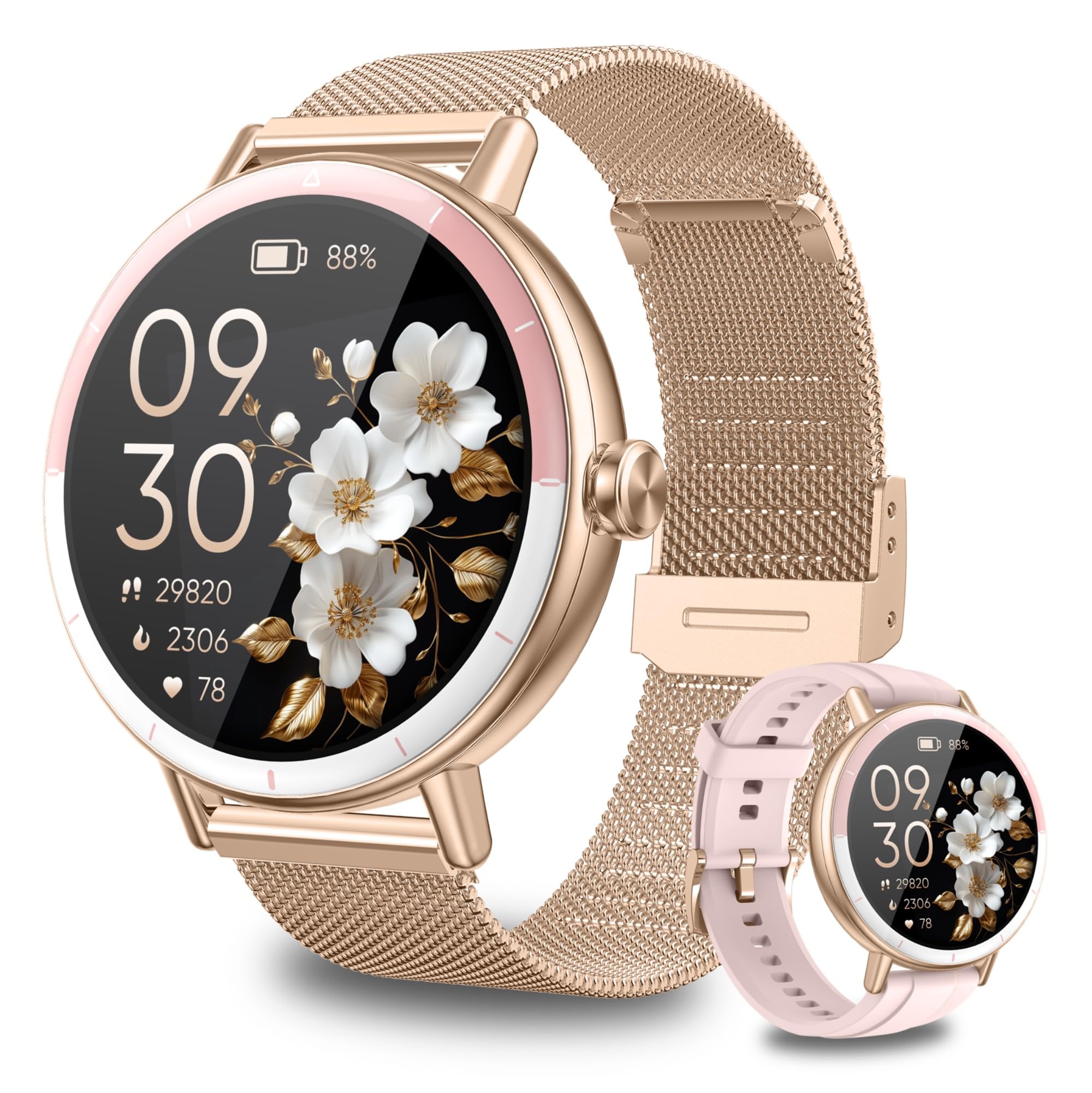 KEEPONFIT Smart Watches for Women Android/iphone, Fitness Tracker with - View 1