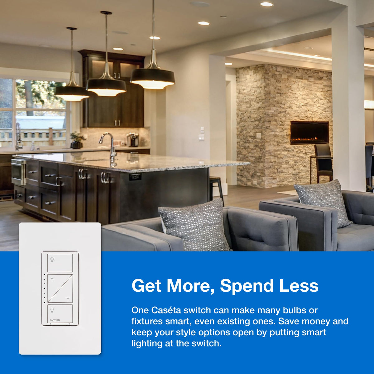 Lutron Caseta Smart Dimmer Switch No Neutral Required - Premium Selection Official Imagery - 7