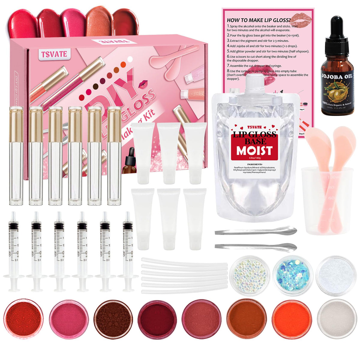 Lip Gloss Making Kit Lipgloss Making Kit for Women Beginner - TSVATE Official Imagery - 3