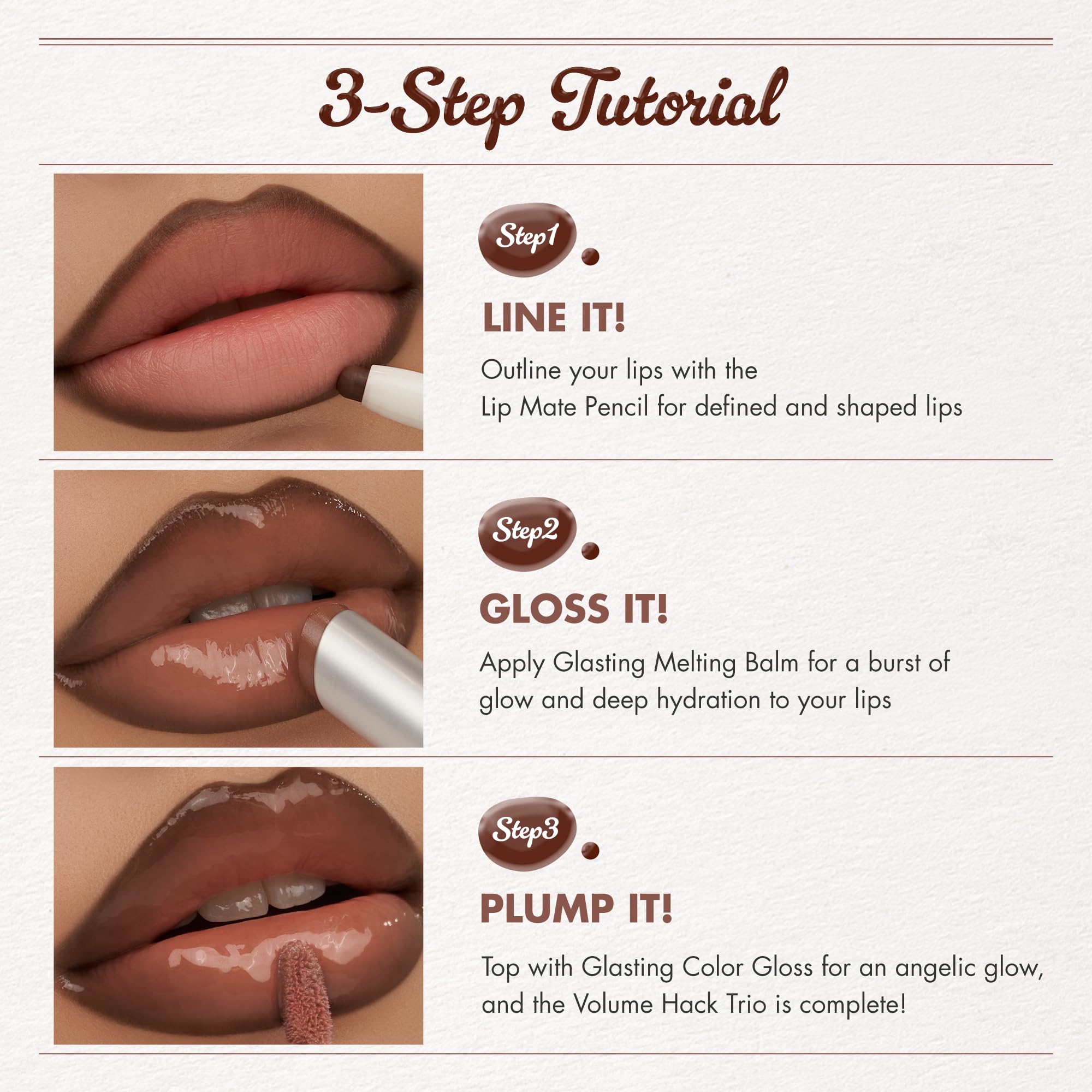 rom&nd Volume Hack Trio - 3 Step Plumping Lip Kit Sweet Fig Set - rom&nd Official Product View 7