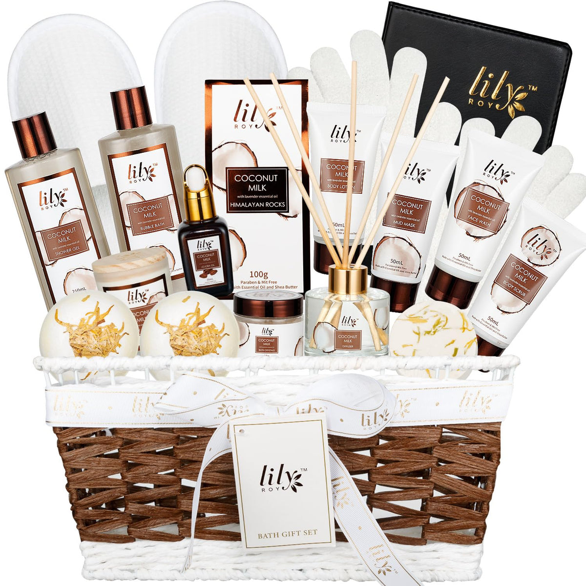 Mothers Day Gifts for Women 18Pcs Bath and Body Gift Basket - LILY ROY Official Imagery - 2